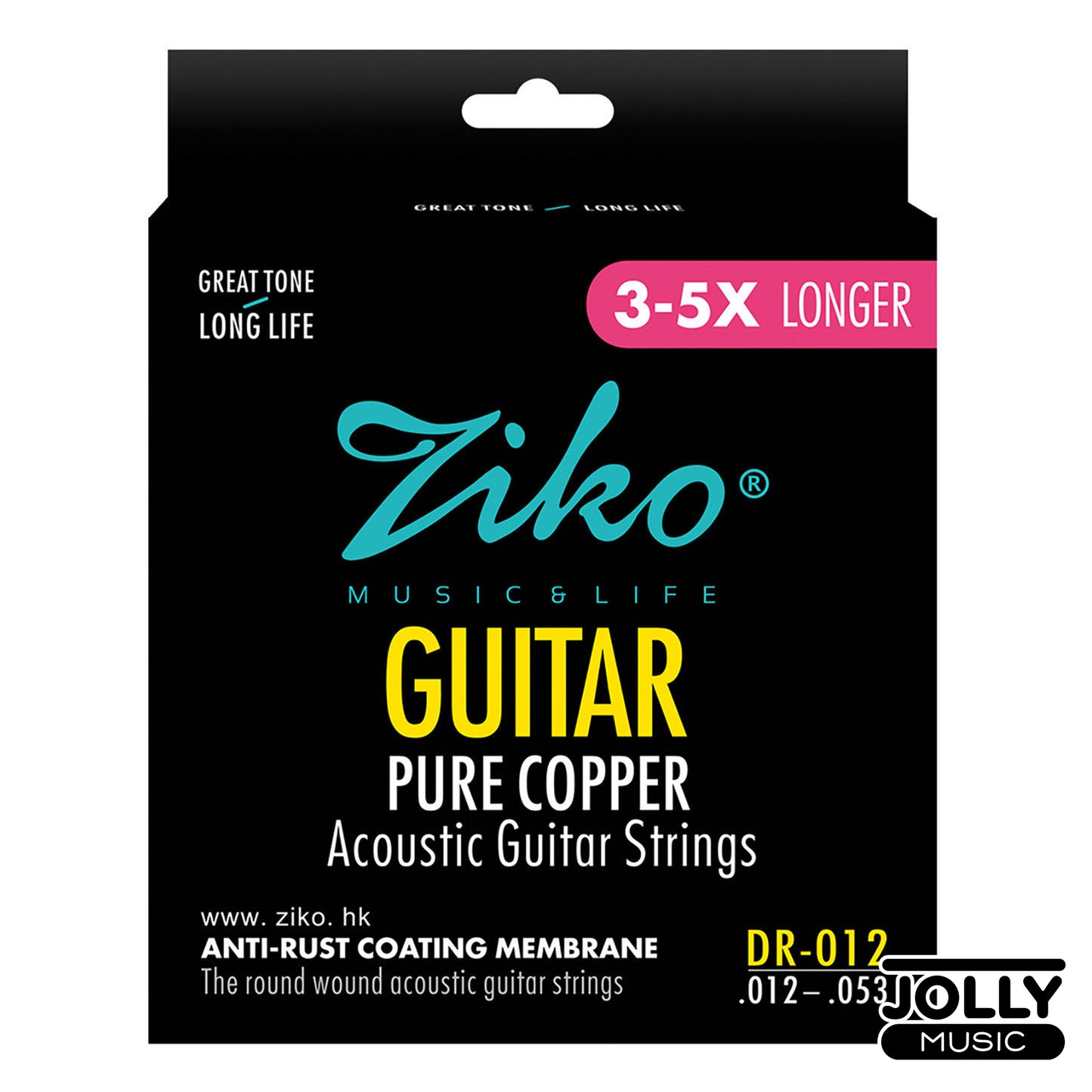 Ziko Pure Copper Anti-Rust Coating Membrane Acoustic Guitar Strings