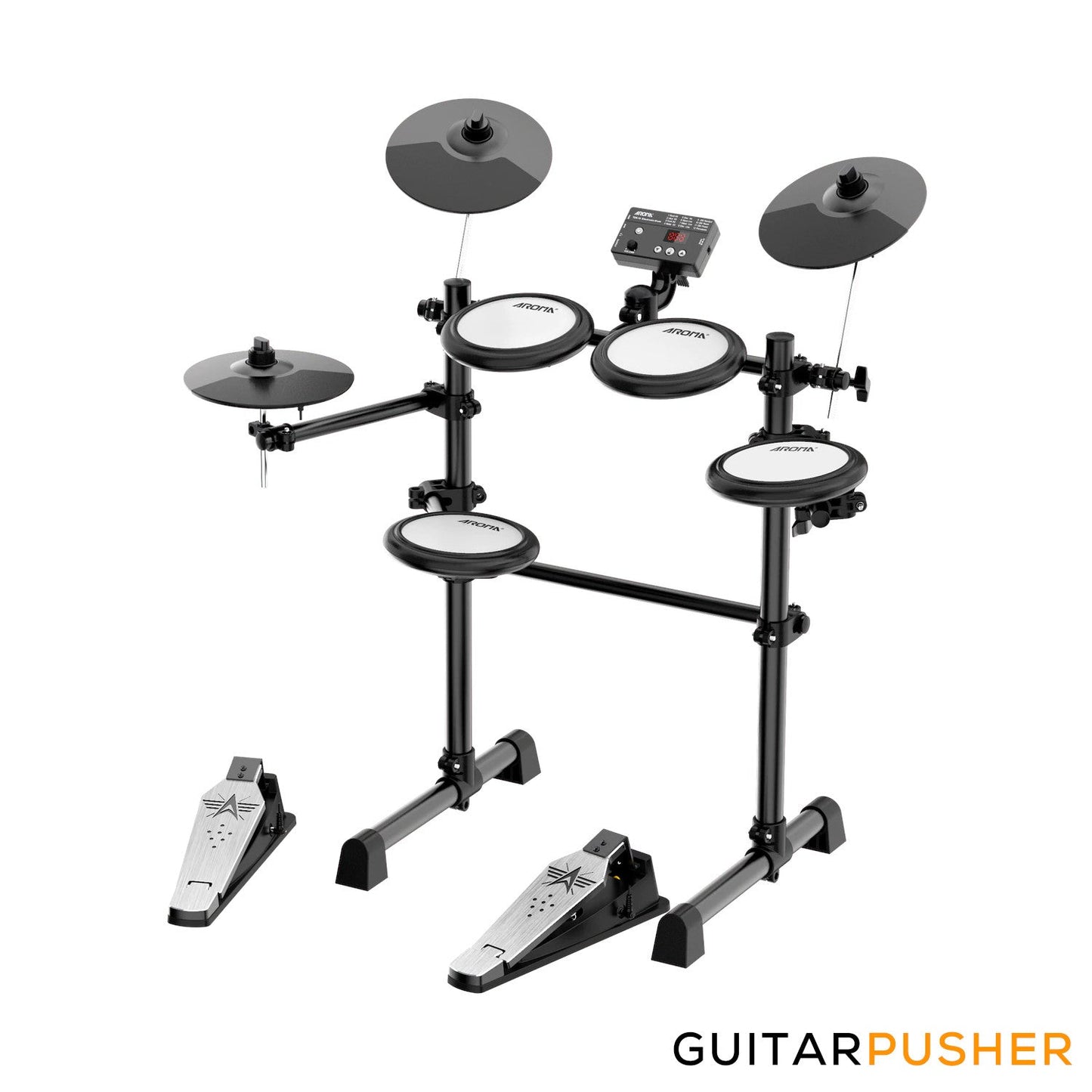 Aroma TDX-16 All-Mesh 4+3 Electronic Drums with Dual Zone Snare and Cymbals