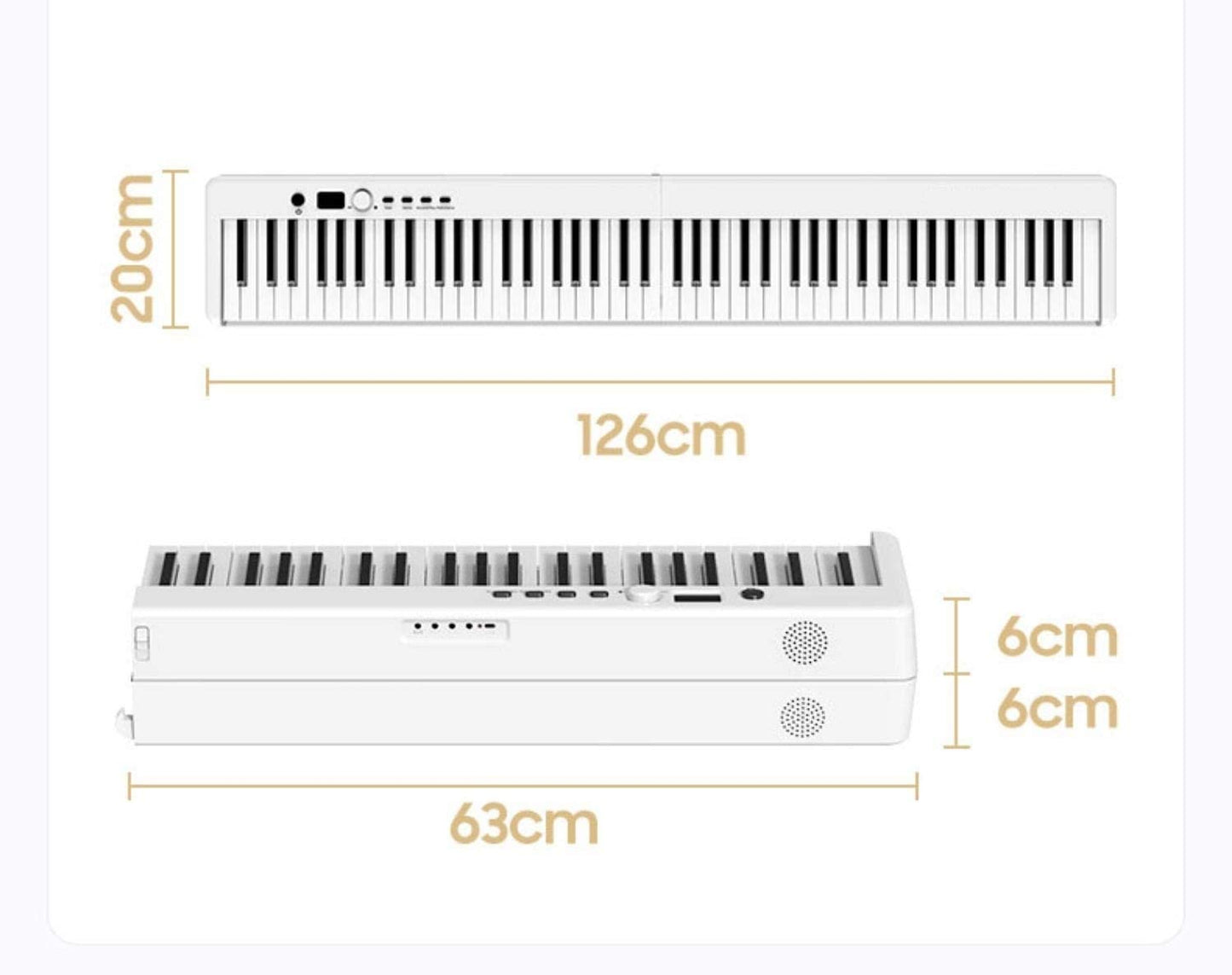 Brio BX-20 Leggiero Foldable Electronic Keyboard