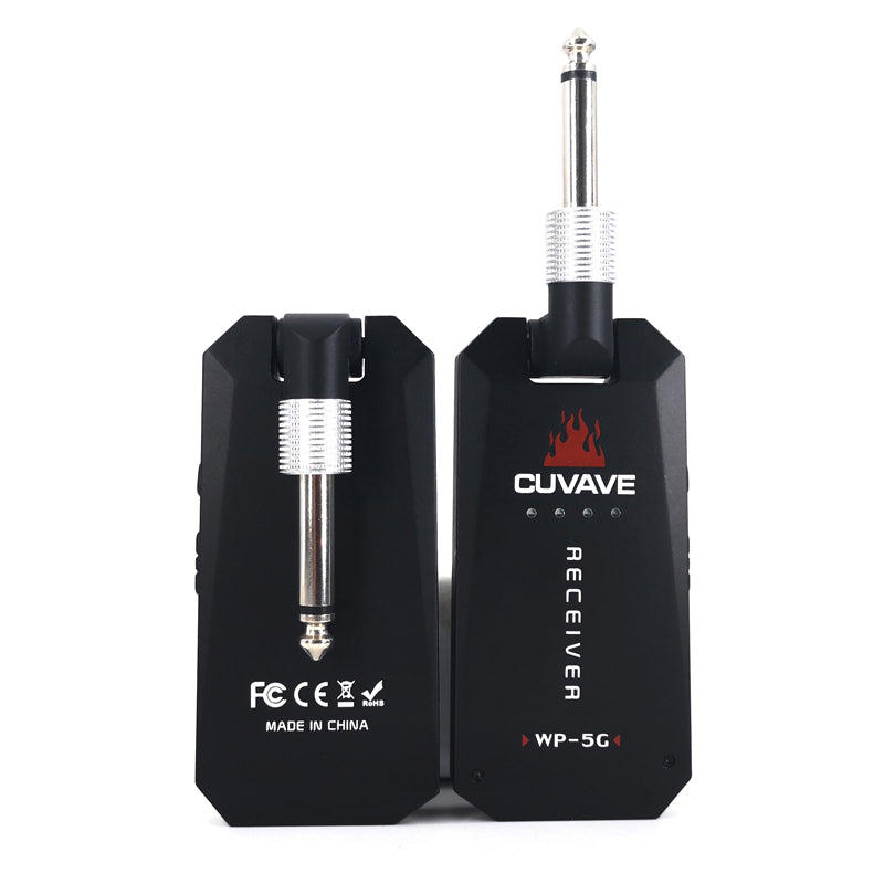 Cuvave WP-3 WP-5G Enhanced 5.8GHz Wireless System Transmitter & Receiver for Electric/Bass Guitar