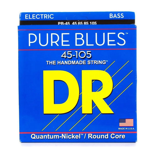 DR PB-45 Pure Blues 4-String Quantum-Nickel Medium Bass Strings 45-105 (45 65 85 105)