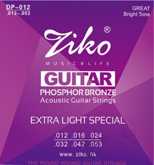 Ziko Acoustic Guitar String Set (DP-010, DP-011, DP-012)