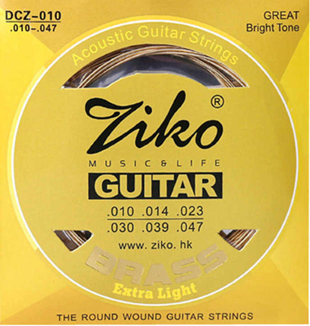 Ziko DCZ Extra Light Brass Acoustic Guitar Strings