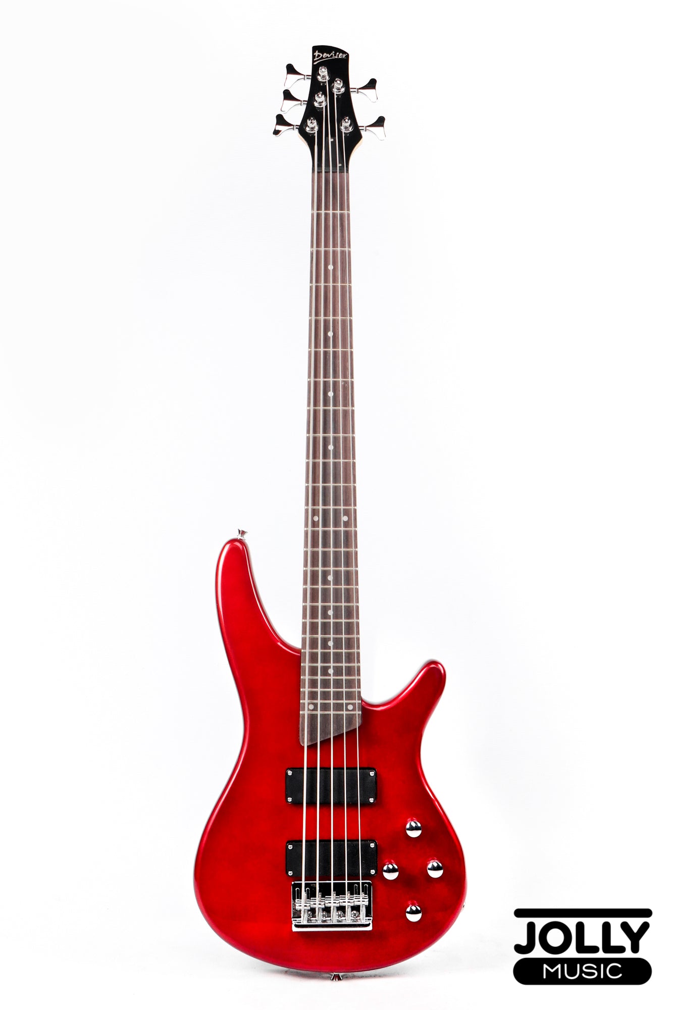 Deviser L-B3 5-String Modern Bass - Metallic Red – Jolly Music
