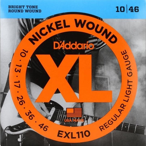 D'Addario EXL Original Authentic Regular Light Gauge Electric Guitar Strings