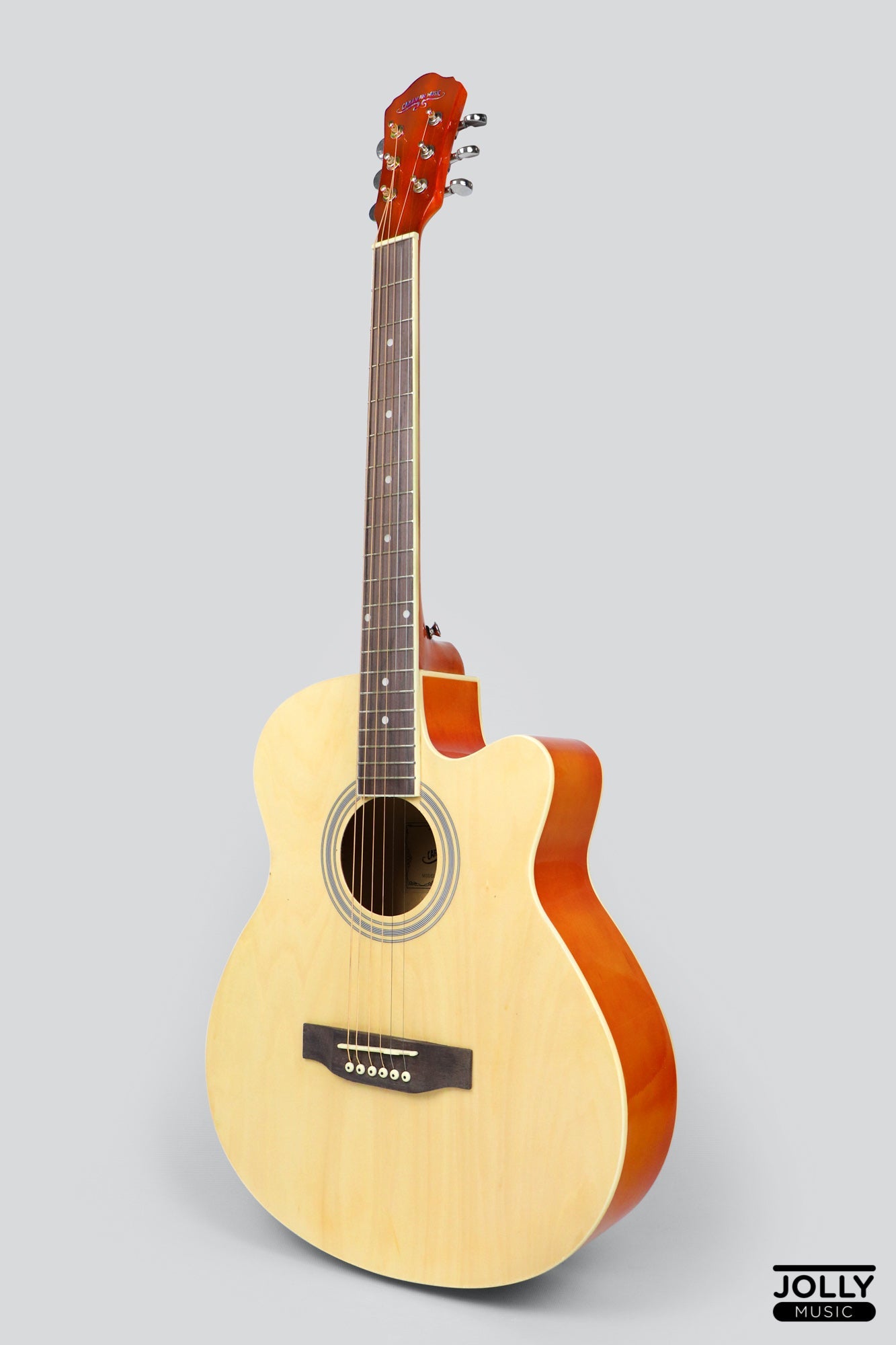 Caravan HS-4010 40  Acoustic Guitar with FREE Gigbag - Natural