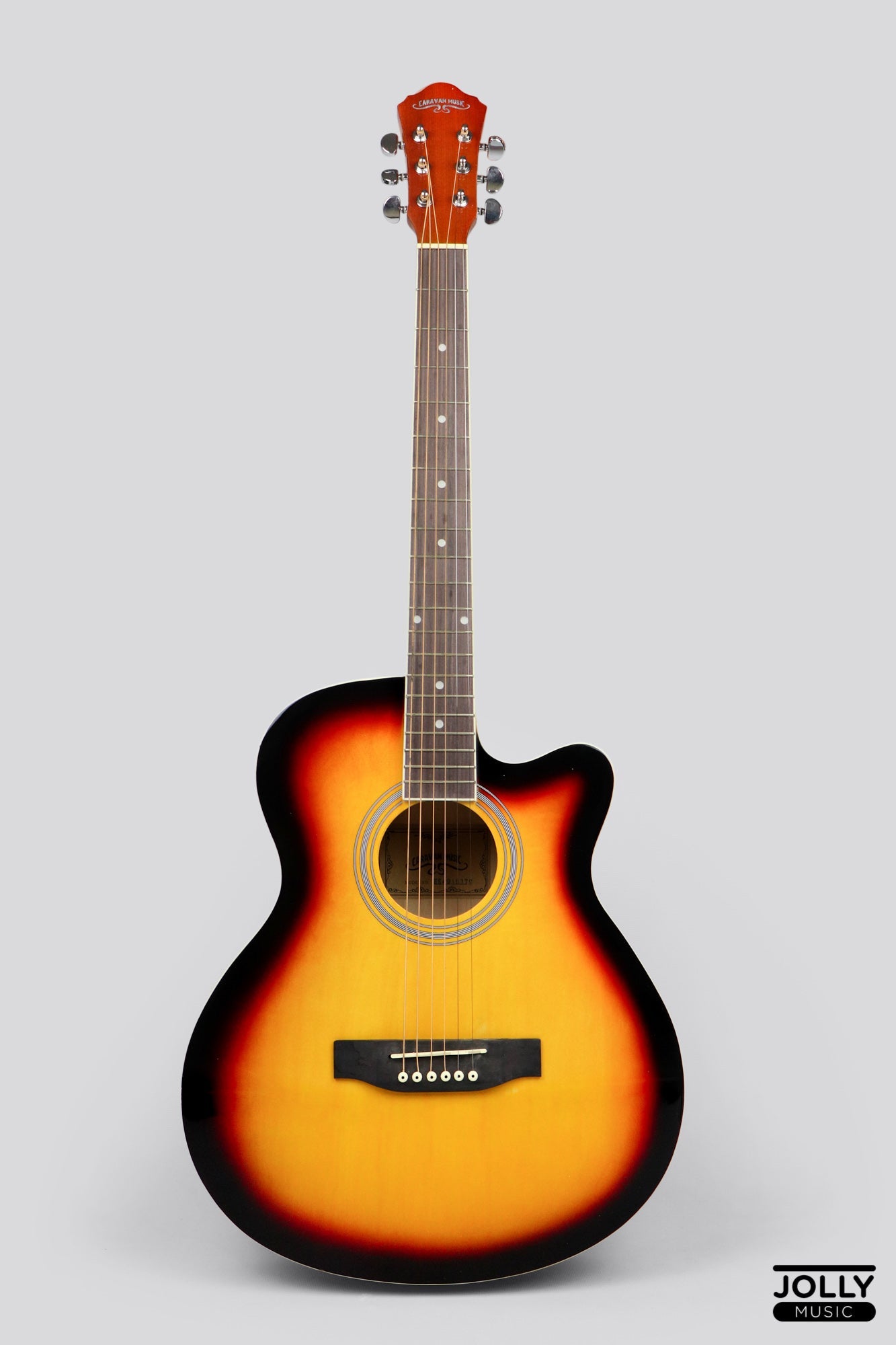 Caravan HS-4010 40  Acoustic Guitar with FREE Gigbag - Sunburst