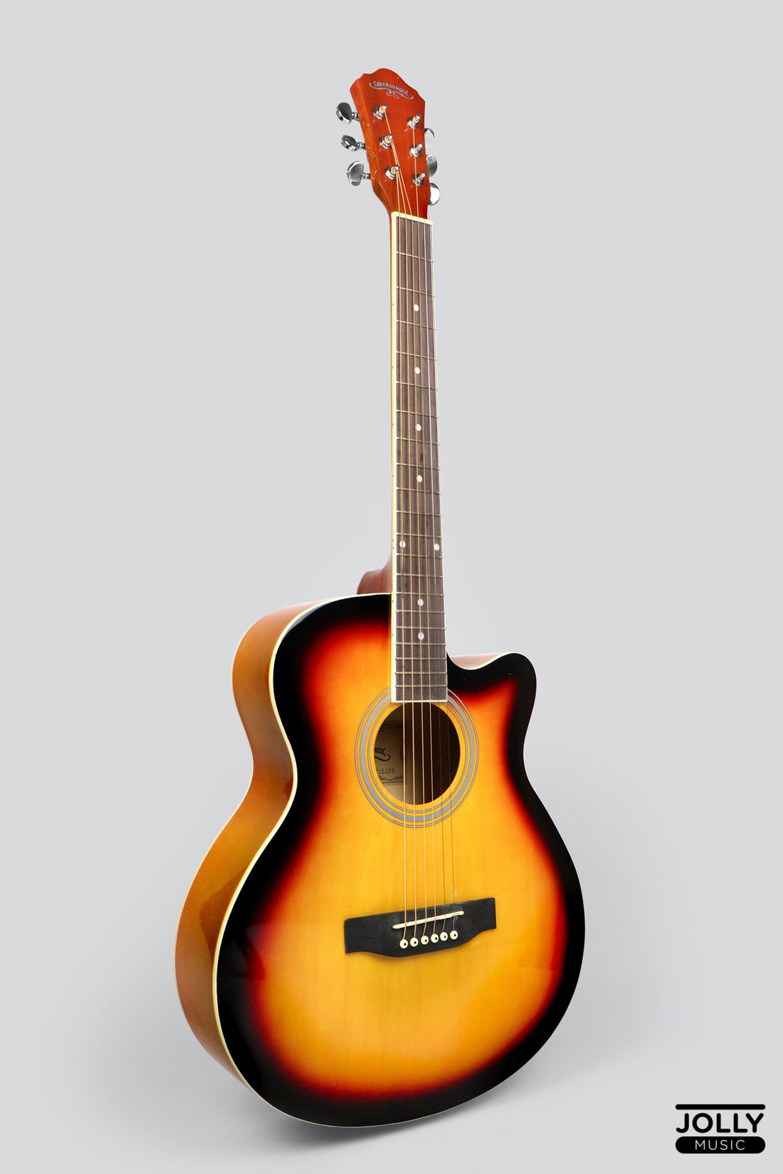 Caravan HS-4010 40 Acoustic Guitar with FREE Gigbag - Sunburst – Jolly ...