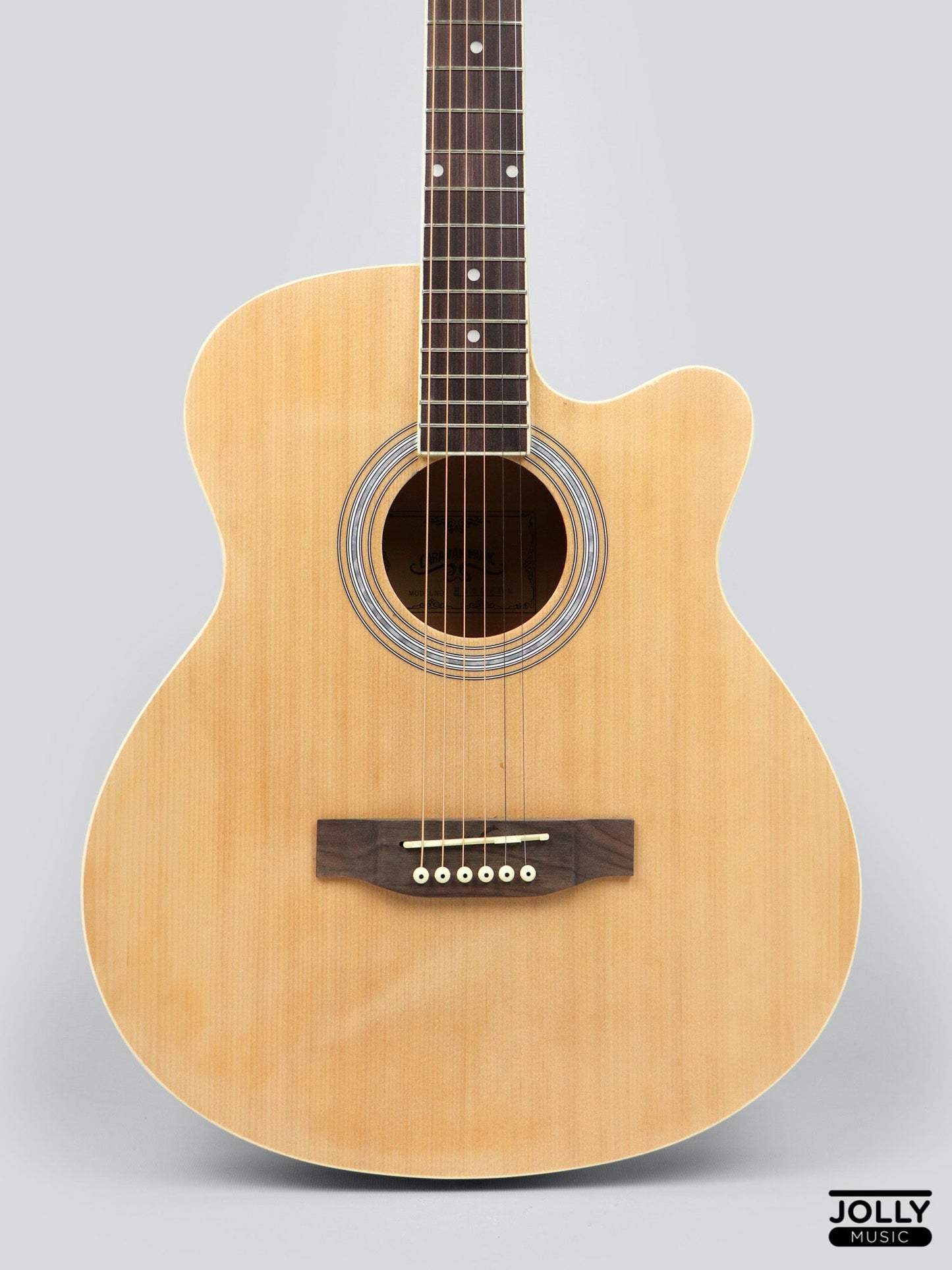 Caravan HS-4040 Acoustic Guitar with FREE Gigbag - Natural