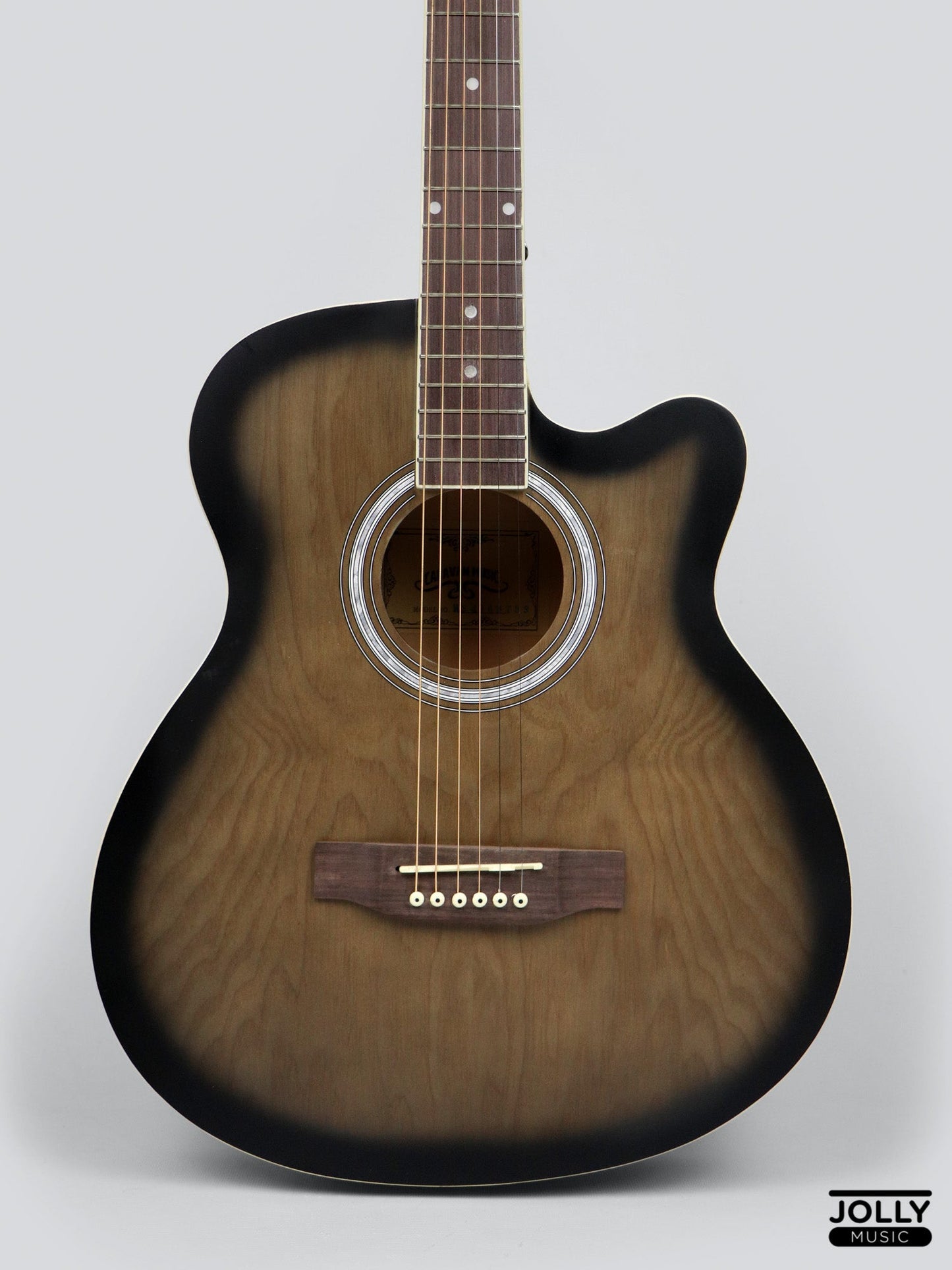 Caravan HS-4040 Acoustic Guitar with FREE Gigbag - Trans Brown