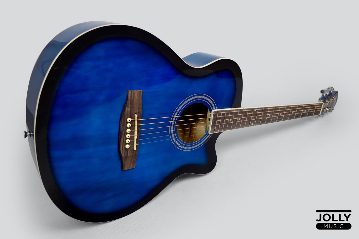 Caravan HS-4010 40  Acoustic Guitar with FREE Gigbag - Blue Burst