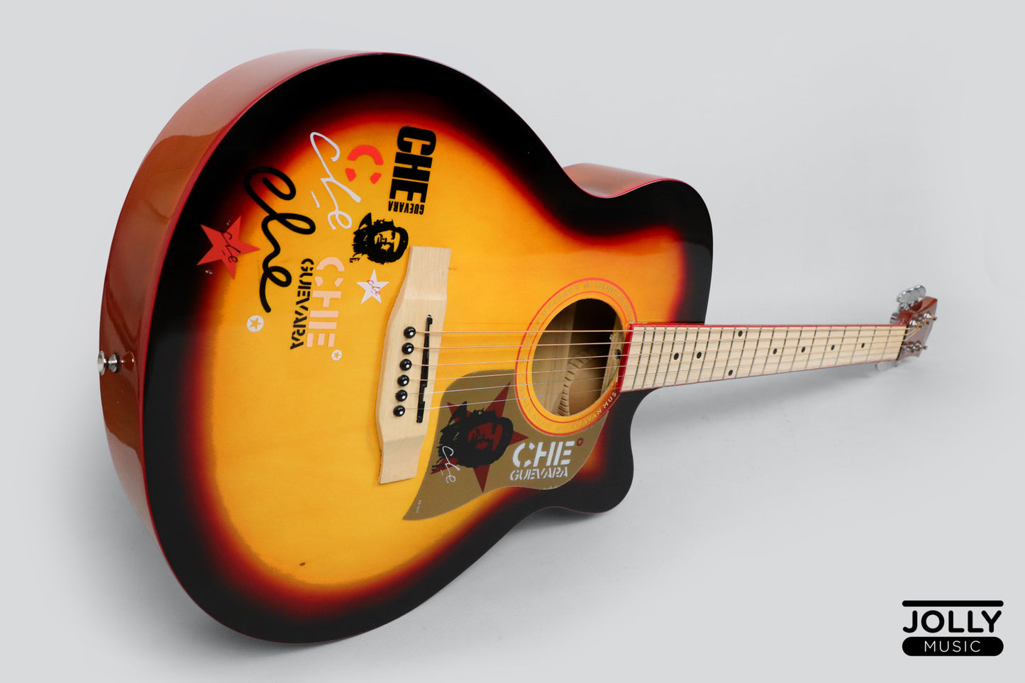 Caravan HS-4015 Acoustic Guitar with Gigbag - Black