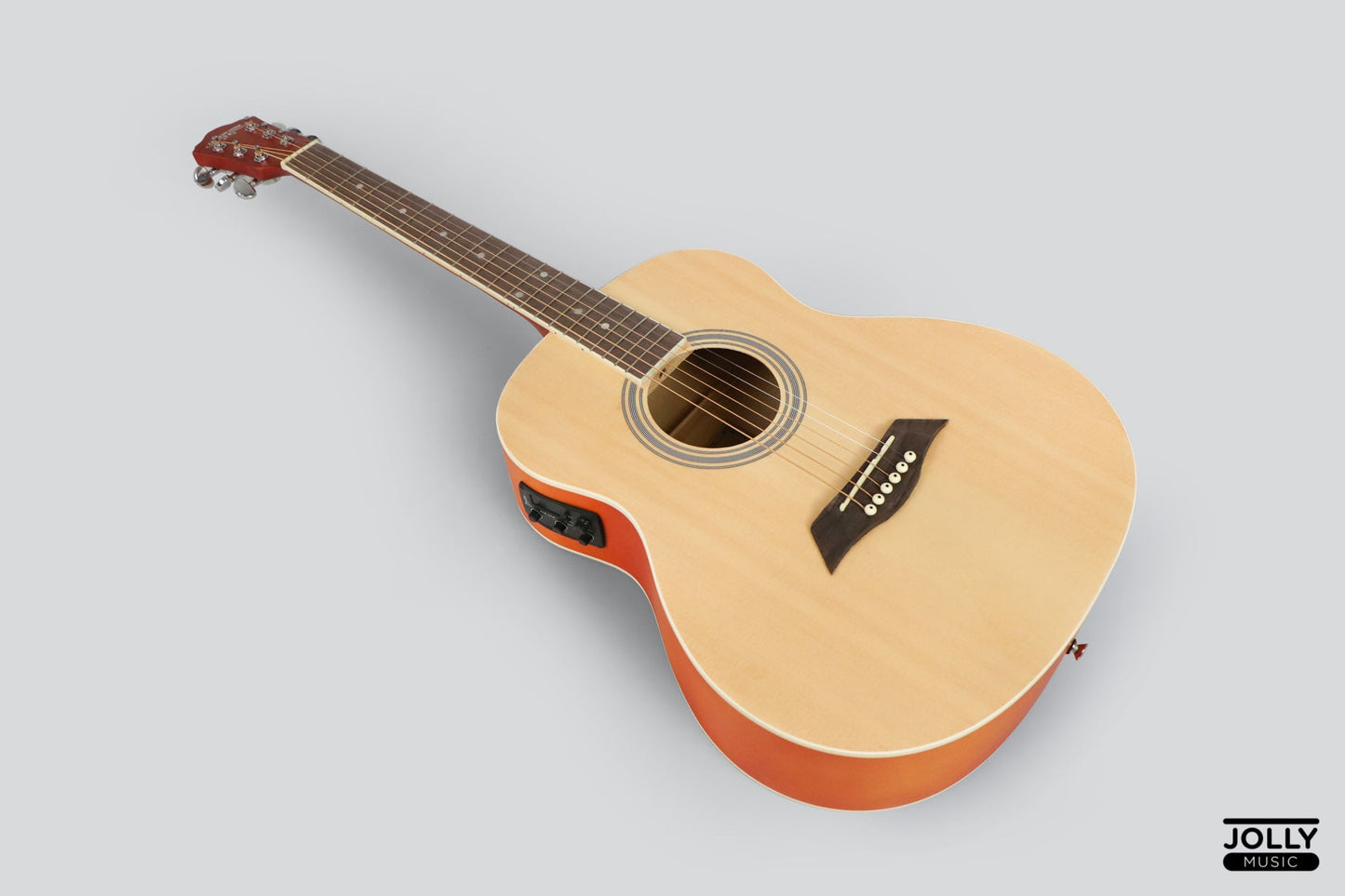Caravan HS-MINI 1 EQ Travel Baby GS Acoustic Electric Guitar with FREE Gigbag