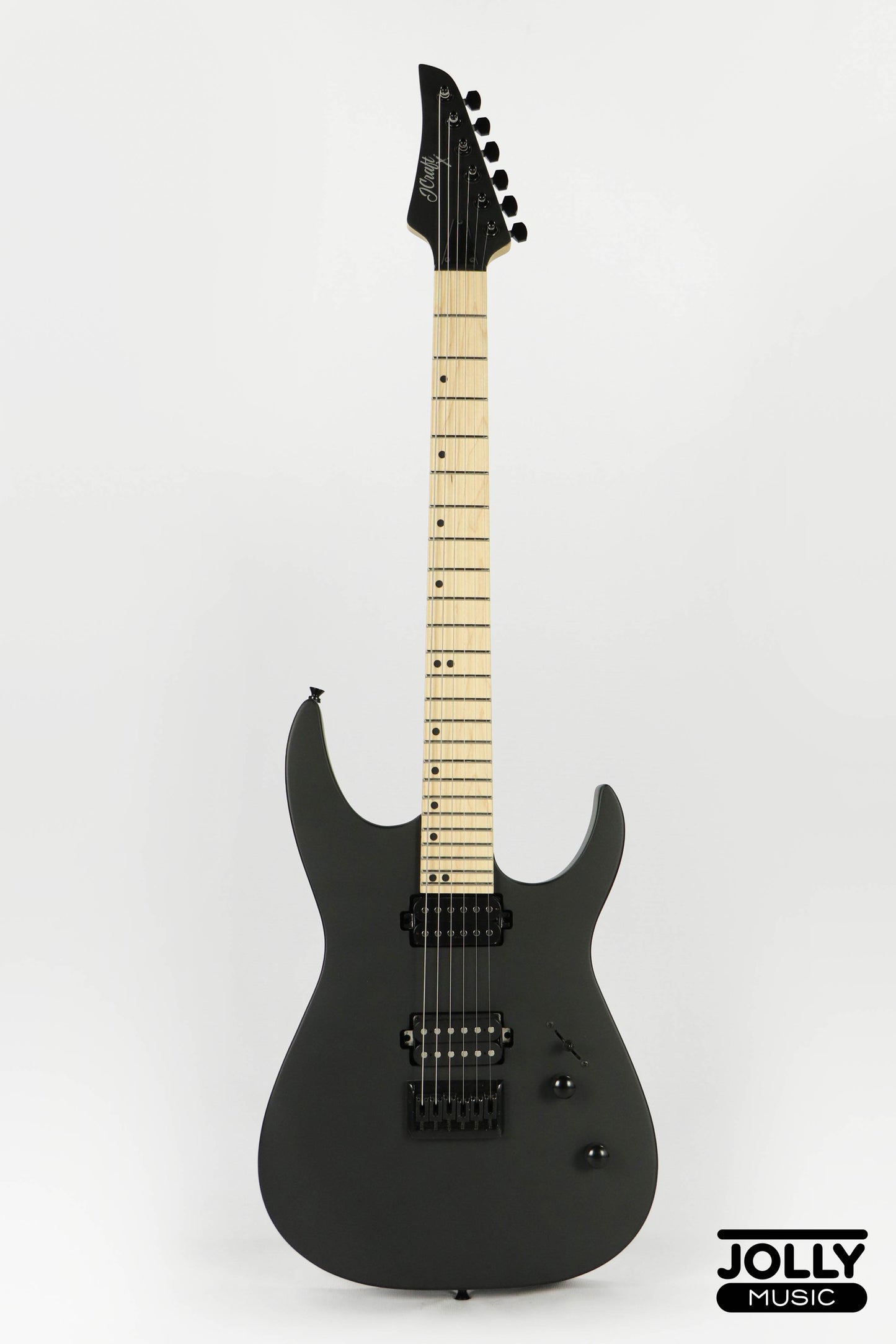 JCraft Bushido X Series BX6-1 Super S-Style Electric Guitar - Satin Black