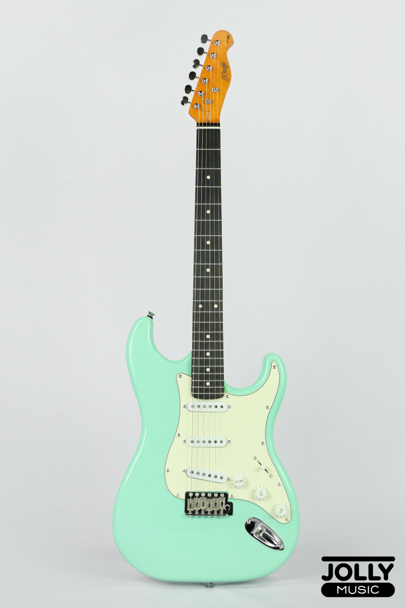 JCraft Vintage Series S-3V S-Style Electric Guitar - Surf Green