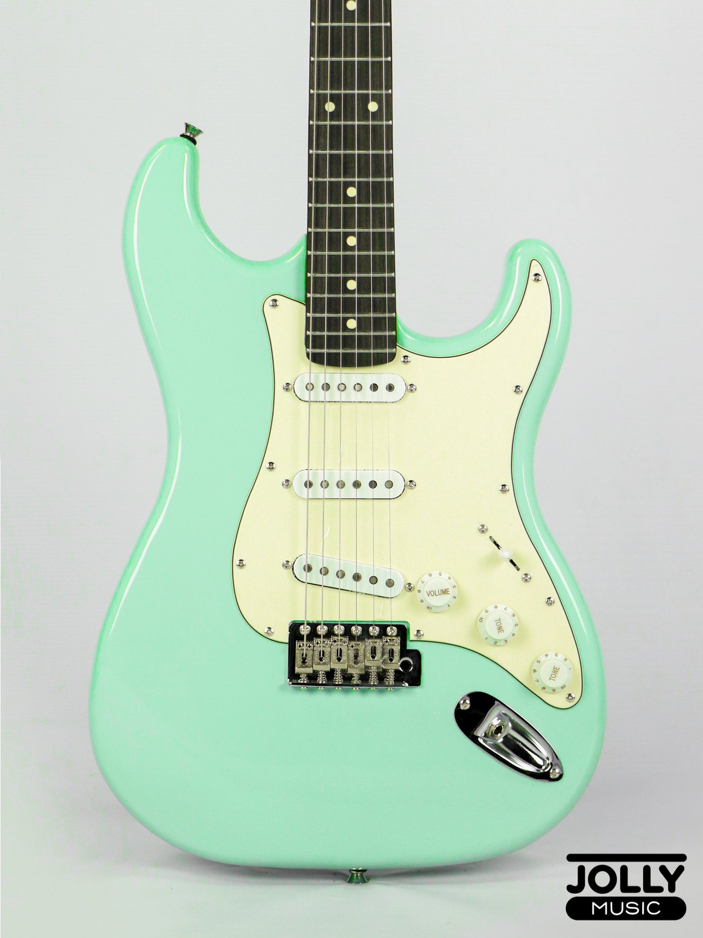 JCraft Vintage Series S-3V S-Style Electric Guitar - Surf Green