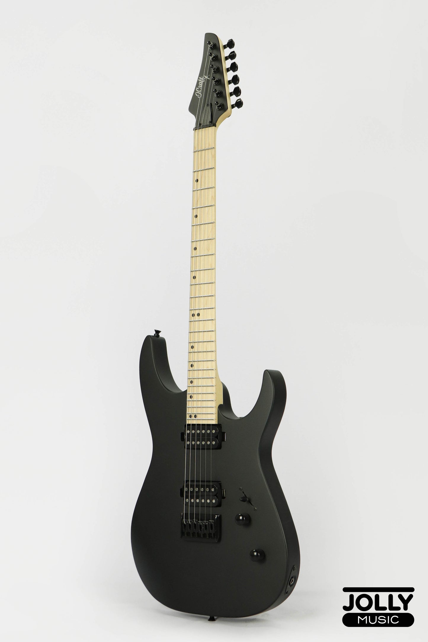 JCraft Bushido X Series BX6-1 Super S-Style Electric Guitar - Satin Black