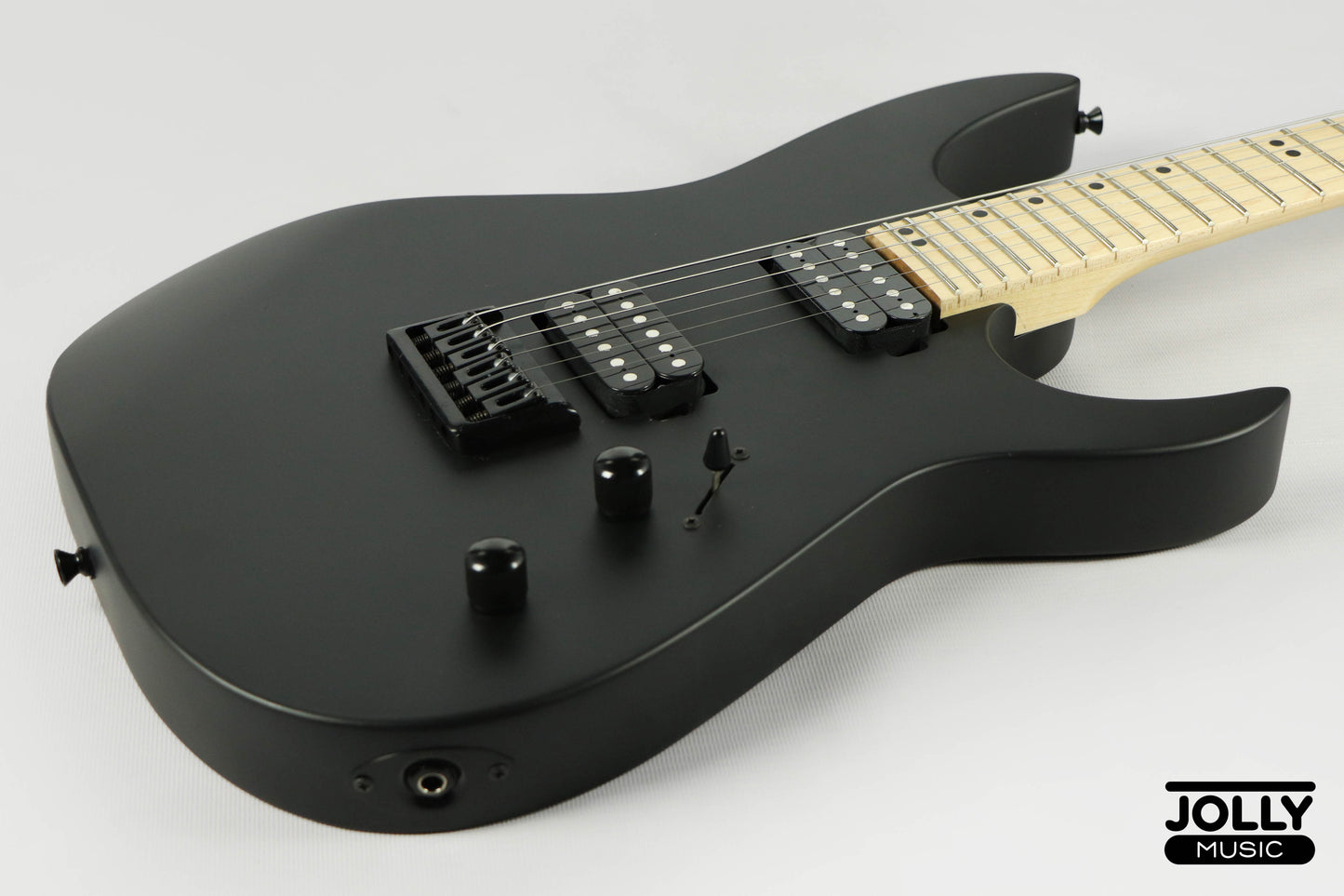JCraft Bushido X Series BX6-1 Super S-Style Electric Guitar - Satin Black