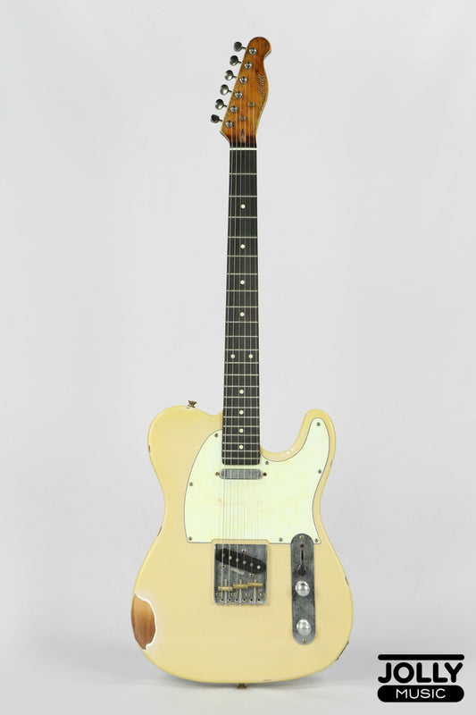JCraft Vintage Series T-3VC Relic T-Style Electric Guitar - Ash Blonde