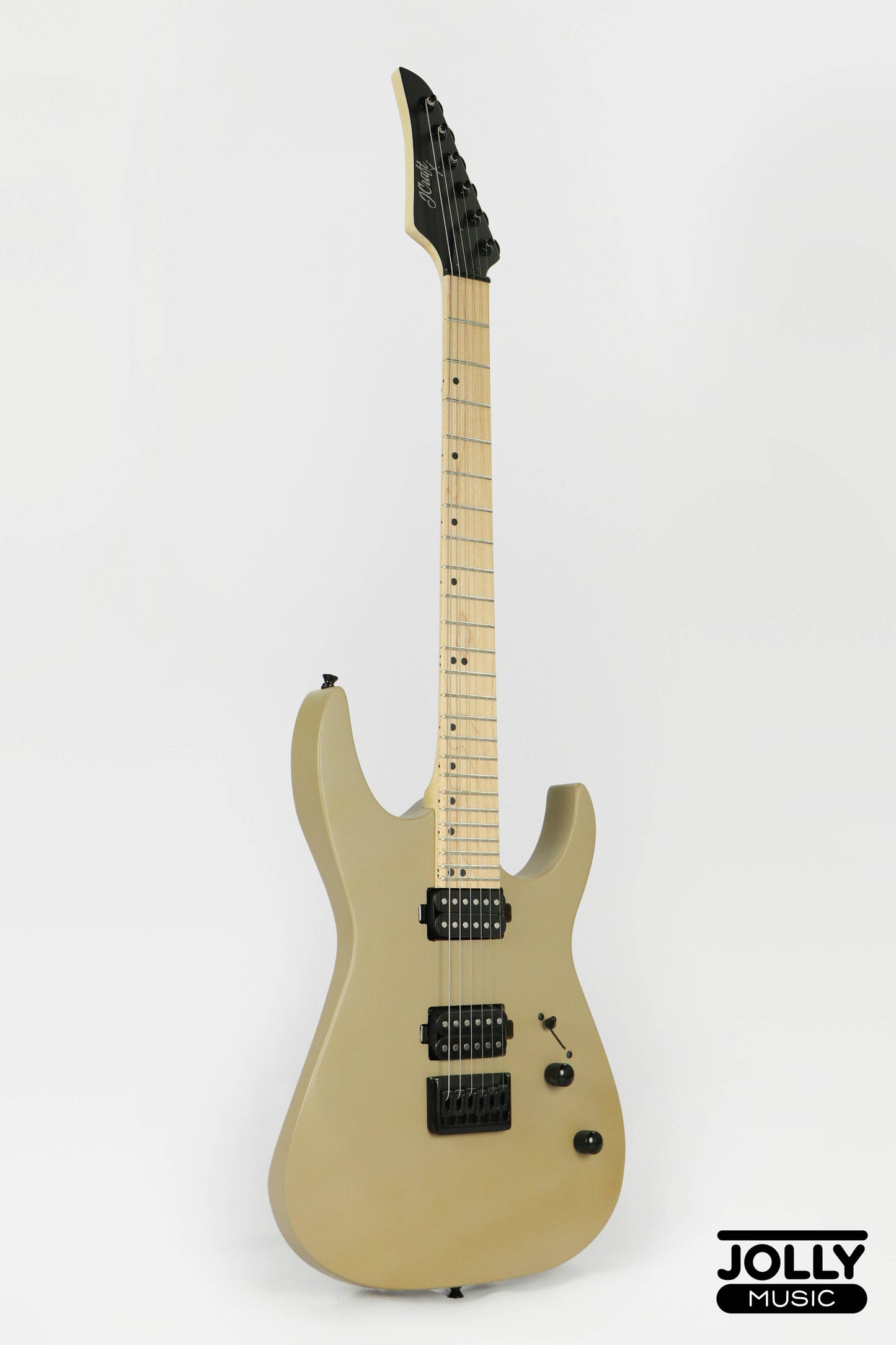 JCraft Bushido X Series BX6-1 Super S-Style Electric Guitar - Satin Sandstorm