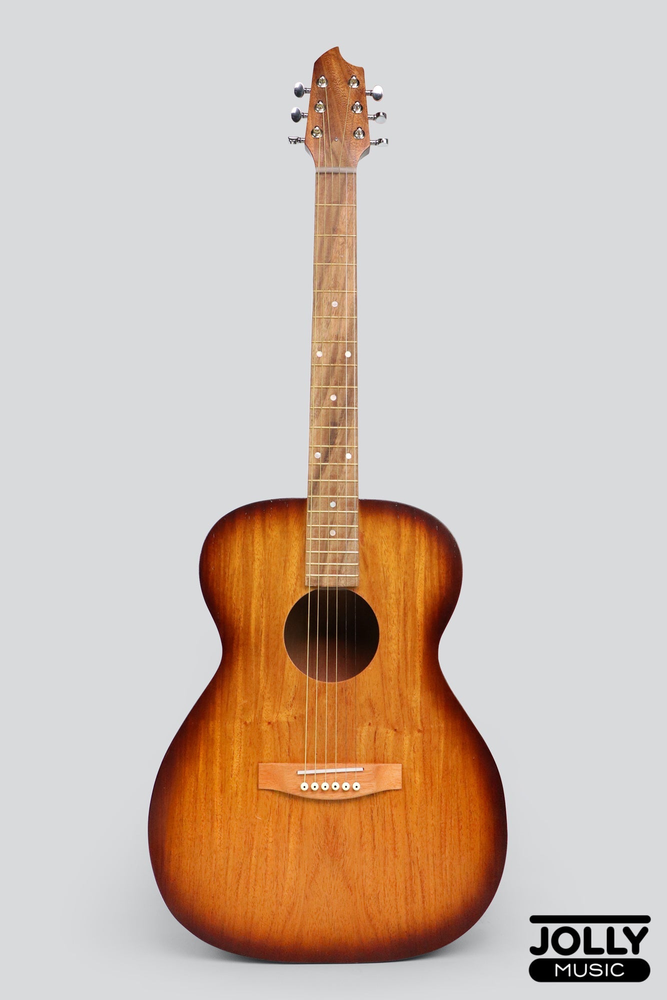 Ferangeli Gel-Series 41-inch OM Acoustic Guitar (Made in Cebu) - Brown Edgeburst