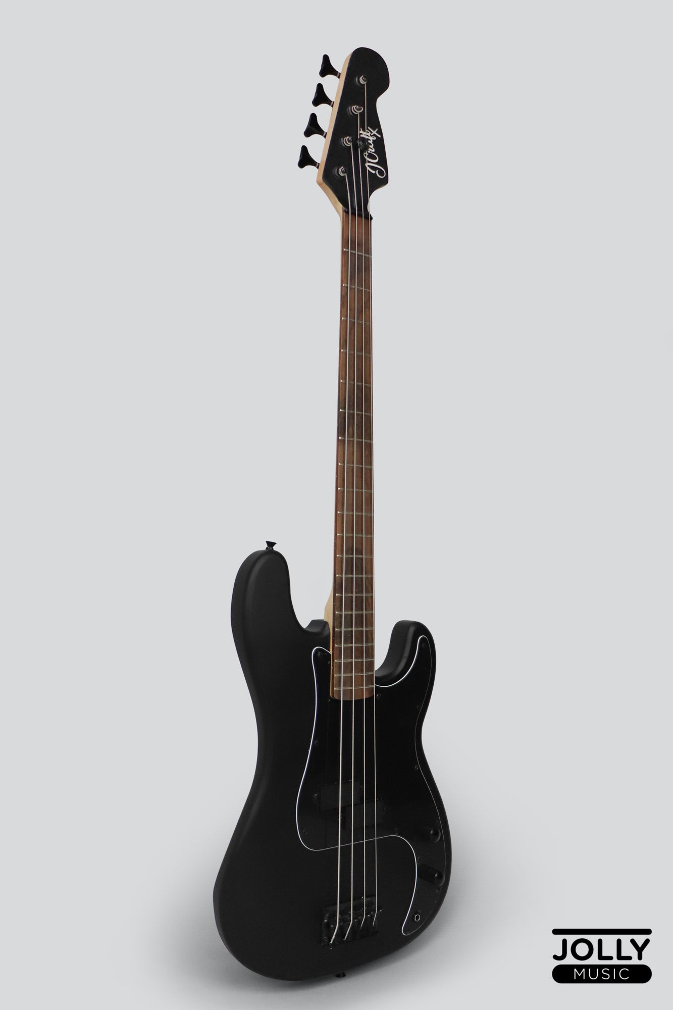 JCraft PBX-1 4-String Electric Bass Guitar with Gigbag - Snow