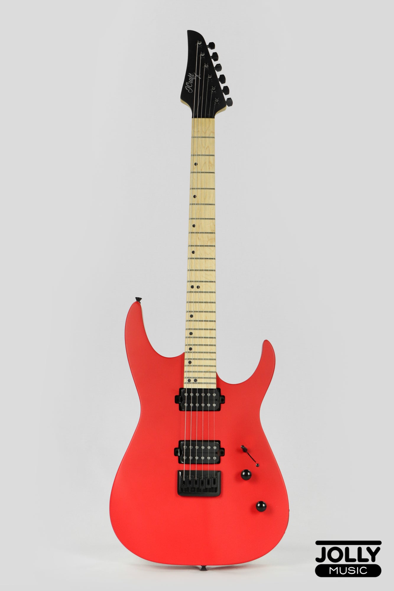 JCraft Bushido X Series BX6-1 Super S-Style Electric Guitar - Lockdown Red