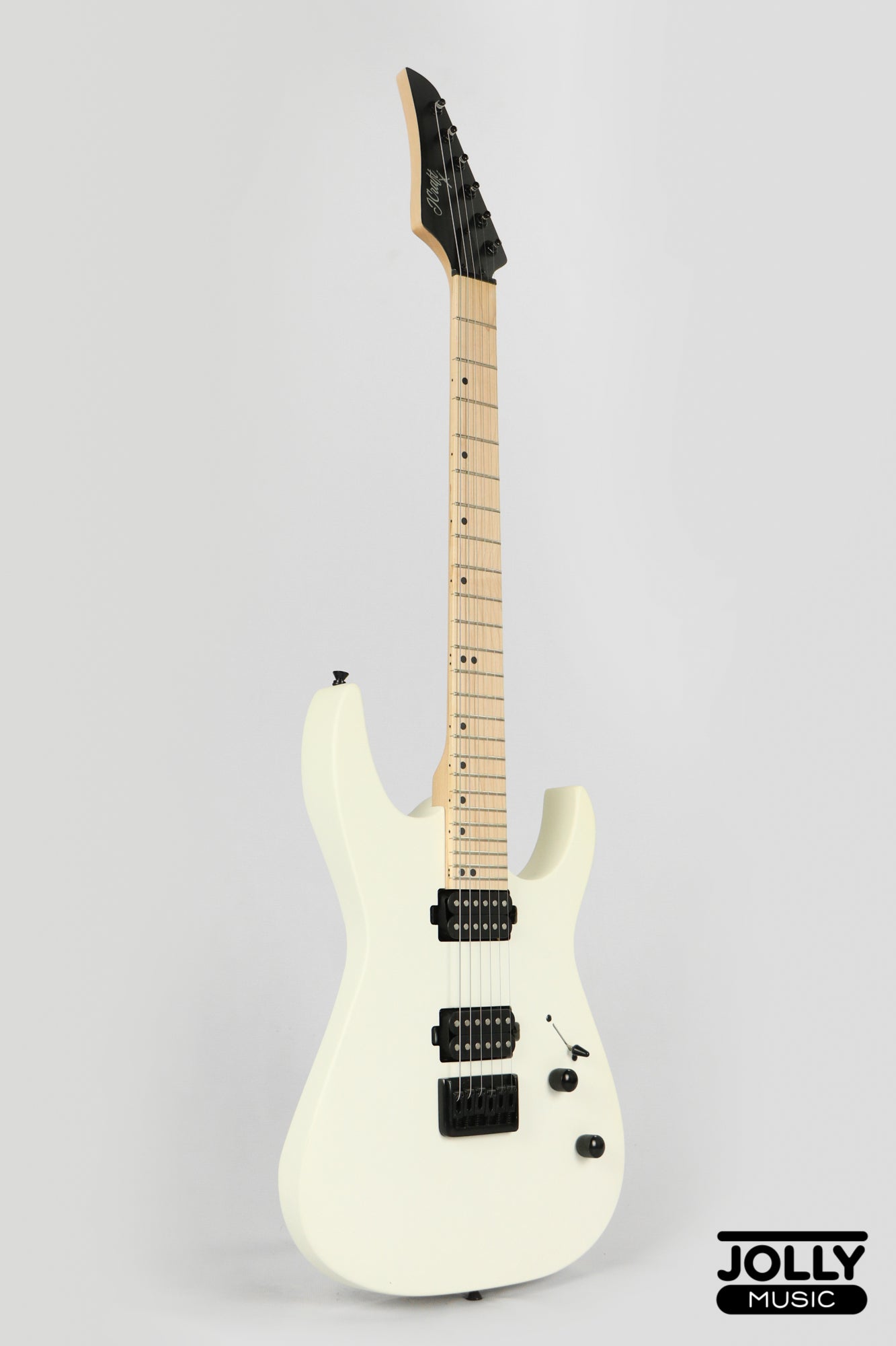 JCraft Bushido X Series BX6-1 Super S-Style Electric Guitar - Satin White