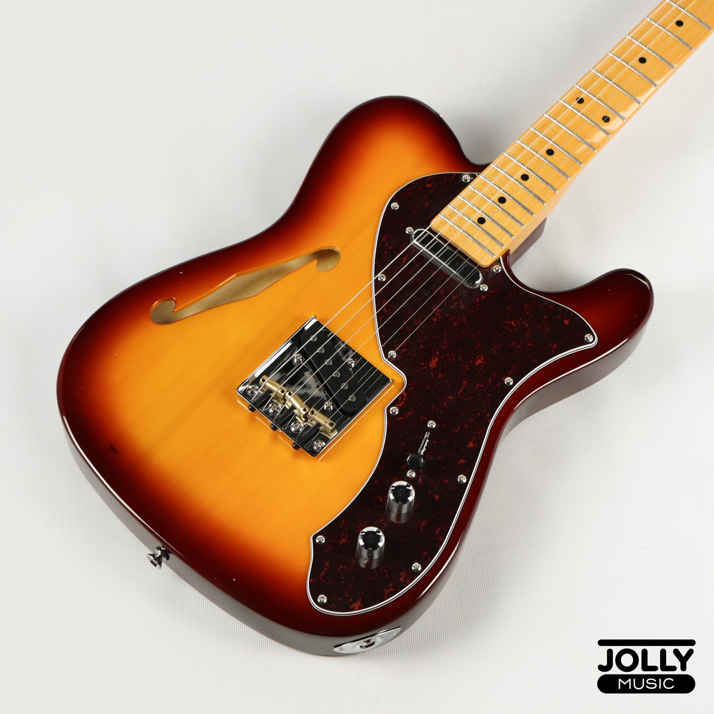 JCraft Vintage Series T-3V SH Semi-Hollow T-Style - Tobacco Sunburst