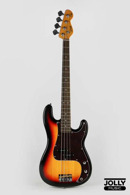 JCraft PB-3V 4-String Bass Guitar - Sunburst