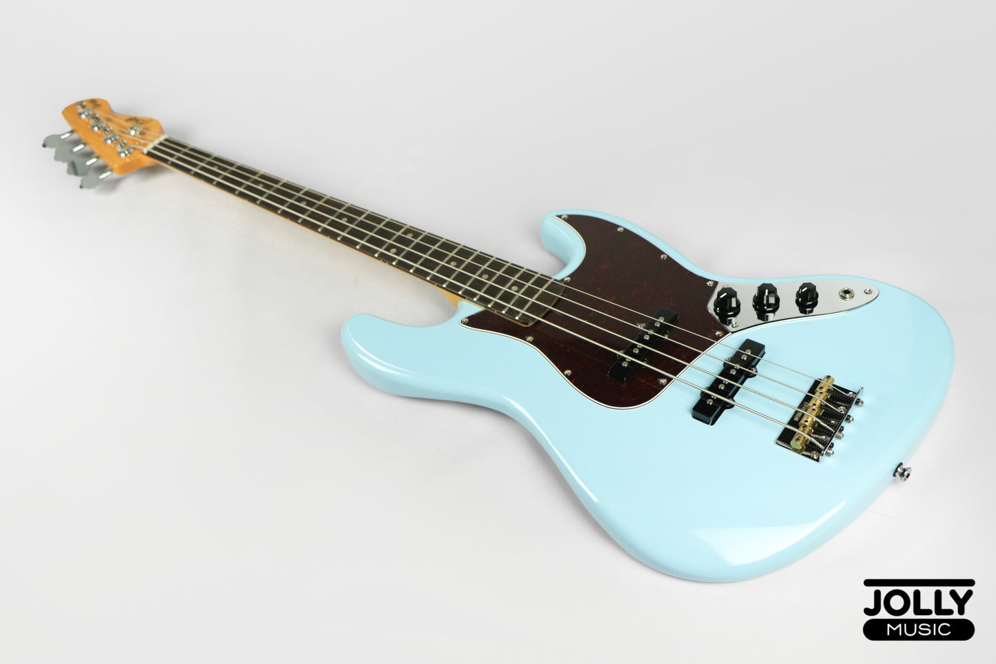 JCraft JB-3V J-Offset 4-String Bass Guitar - Sonic Blue