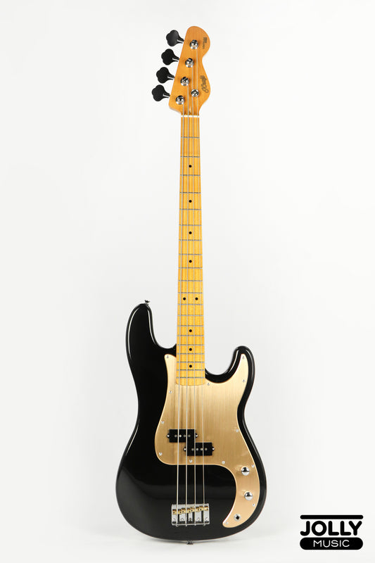 JCraft PB-3V 4-String Bass Guitar - Black