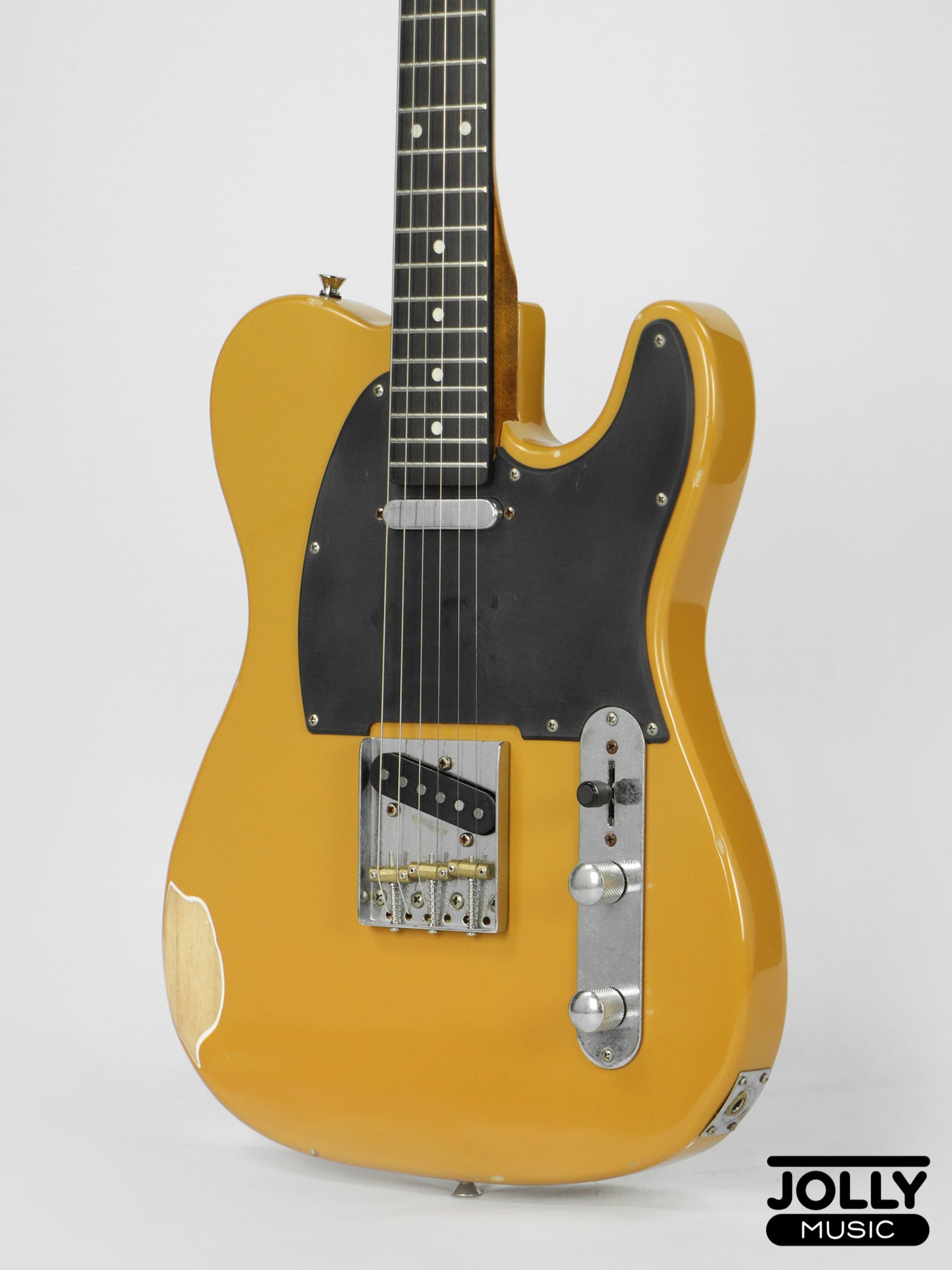 JCraft Vintage Series T-3VC Relic T-Style Electric Guitar - Butterscotch