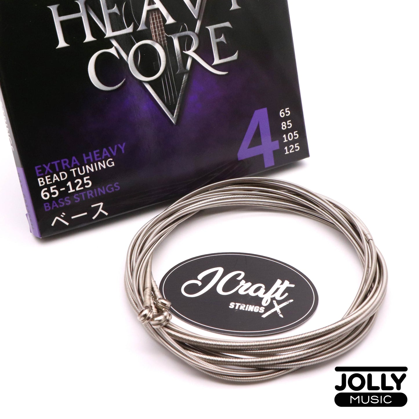 JCraft X Heavy Core 4-String BEAD Tuning Electric Bass Guitar String 65-125