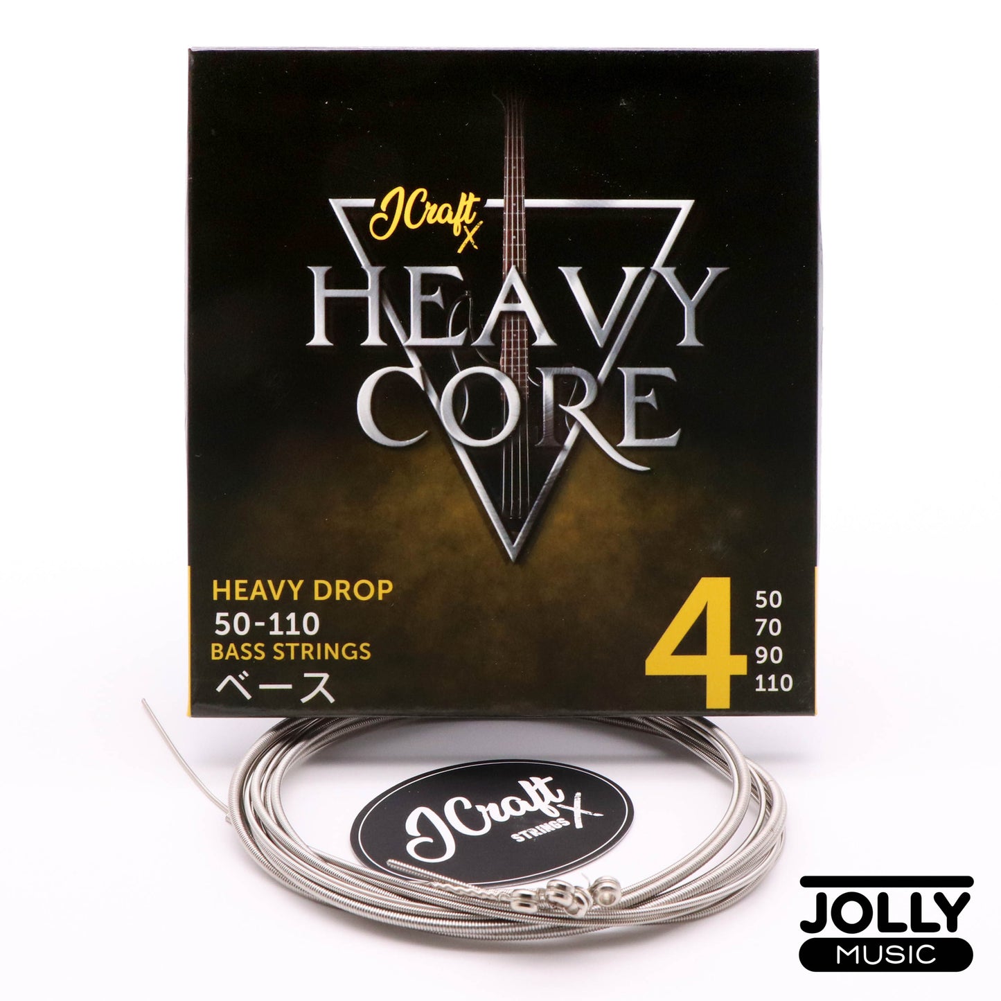 JCraft X Heavy Core 4-String Electric Bass Guitar String 50-110