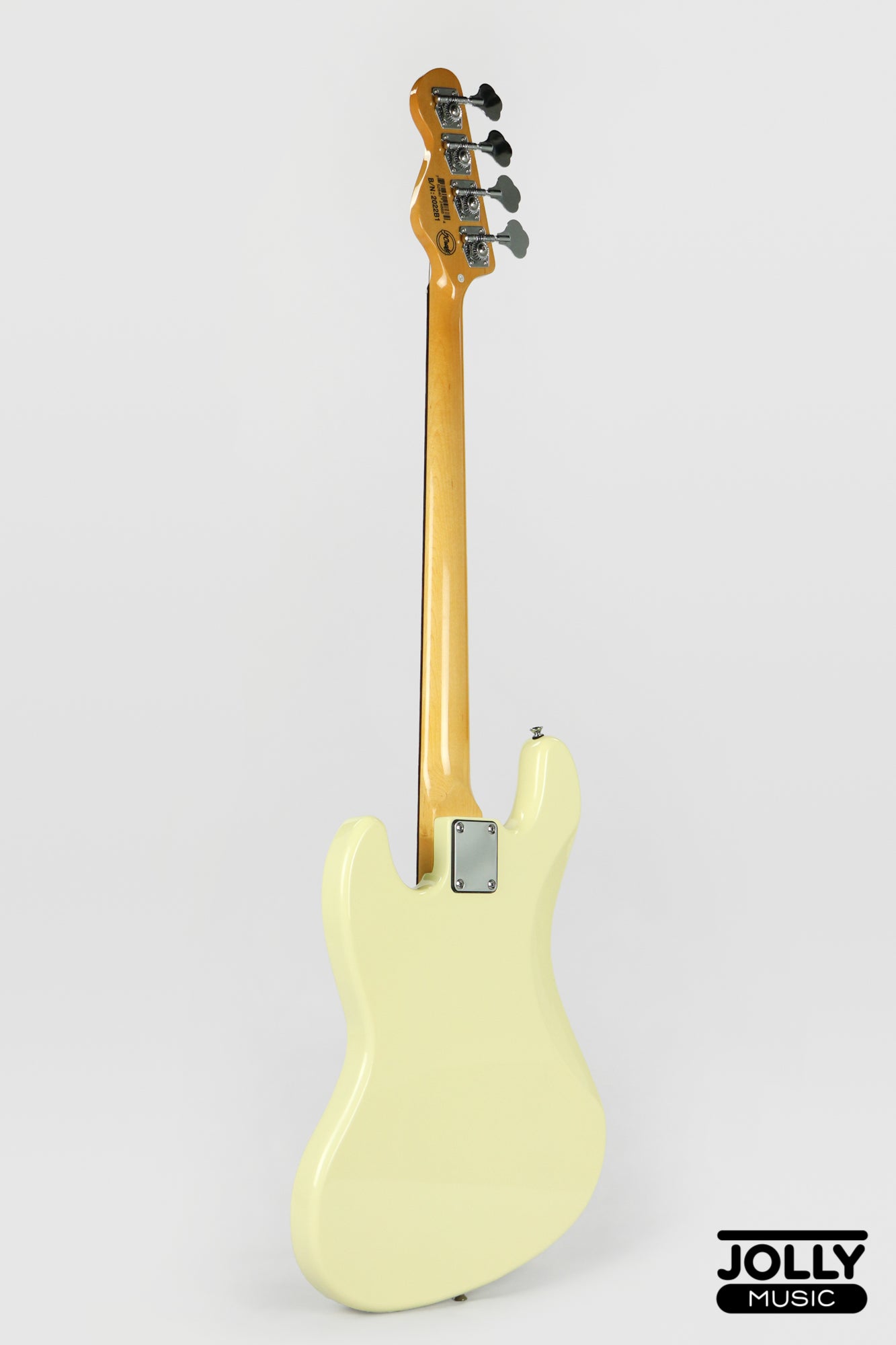 JCraft PB-3V 4-String Bass Guitar - Vintage White