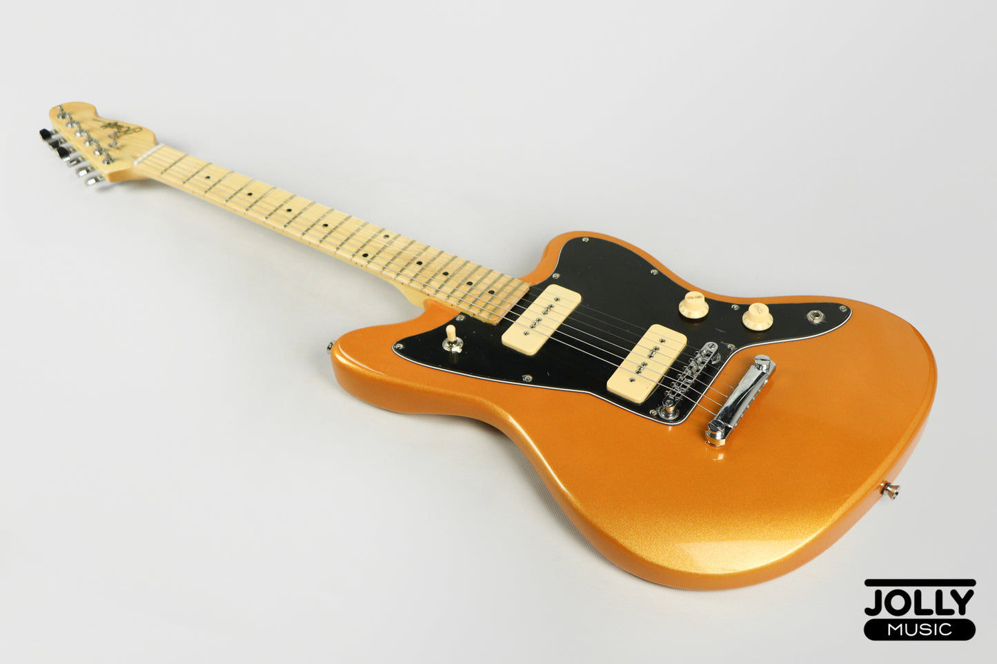 JCraft JZ-1 Offset Electric Guitar - Metallic Orange