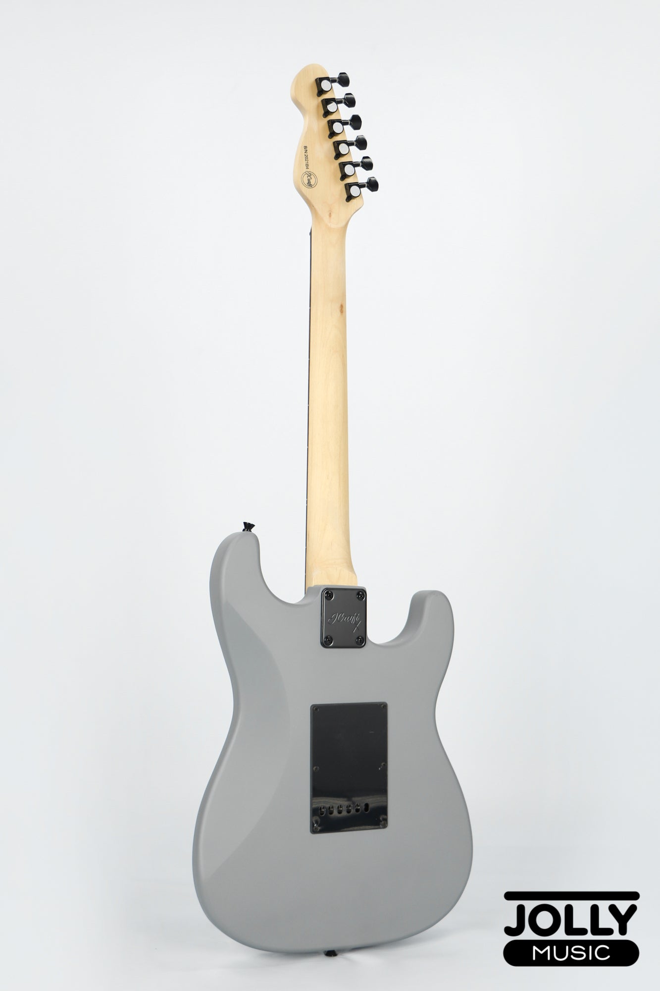 JCraft X Series LSX-1 LEFT HAND HH Modern S-Style Electric Guitar - Gunmetal