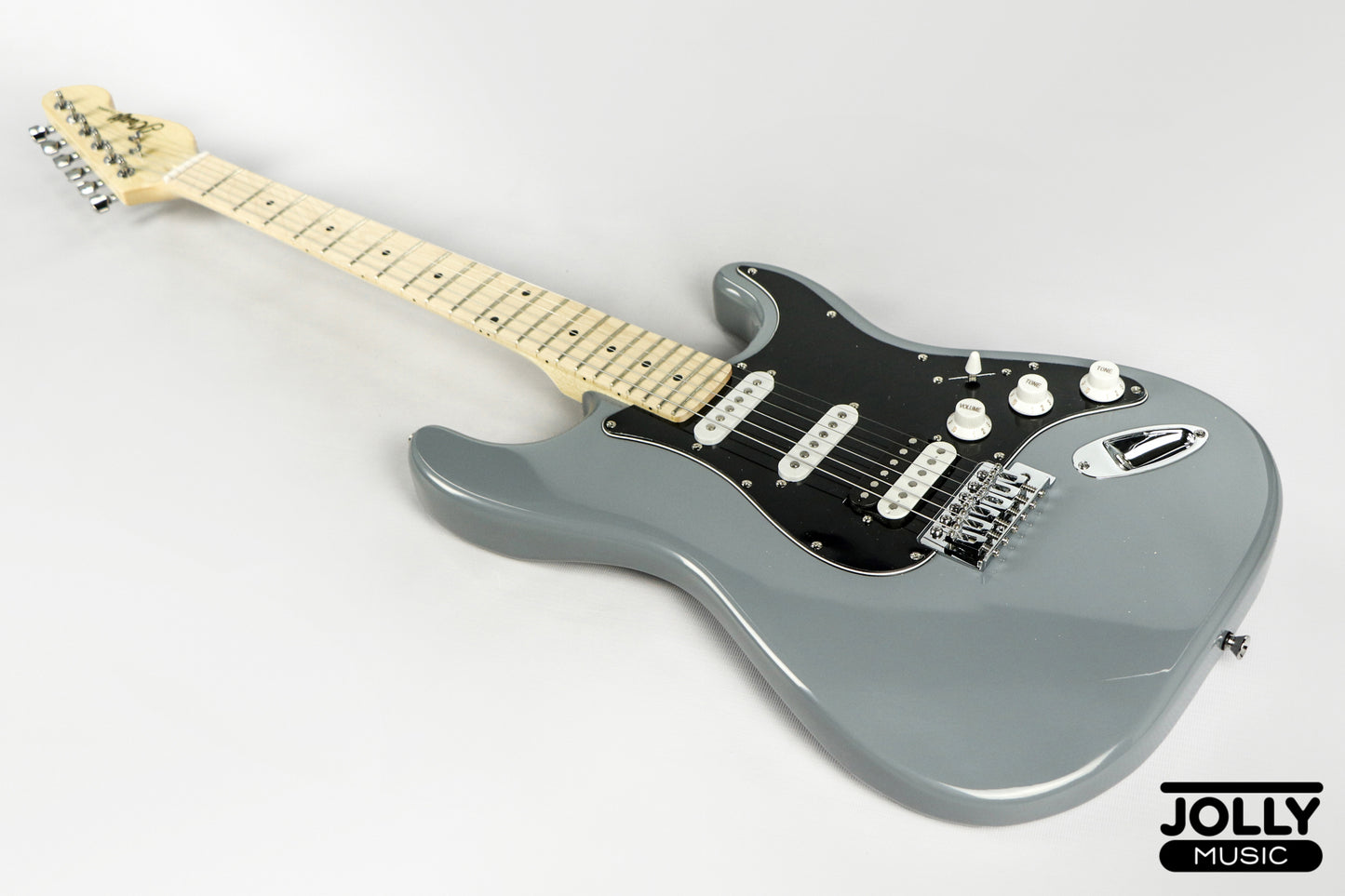 JCraft S-2H HSS S-Style Electric Guitar - Maple / Gray