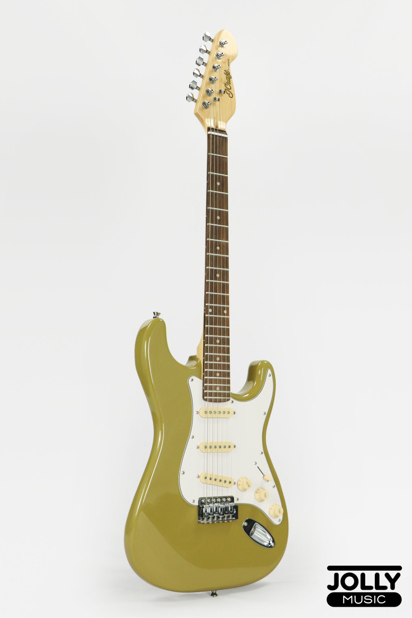 JCraft S-2 S-Style Electric Guitar - RW / Olive Green