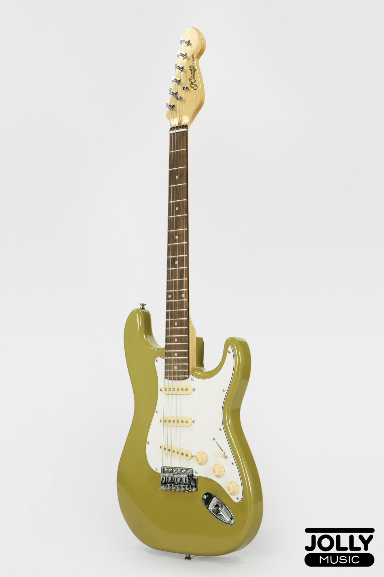 JCraft S-2 S-Style Electric Guitar - RW / Olive Green