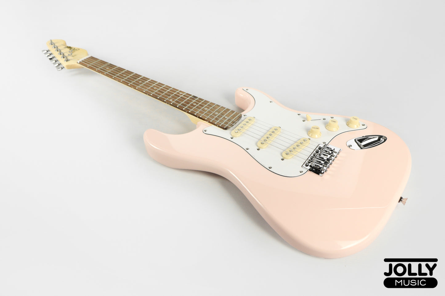 JCraft S-2 S-Style Electric Guitar - RW / Pink