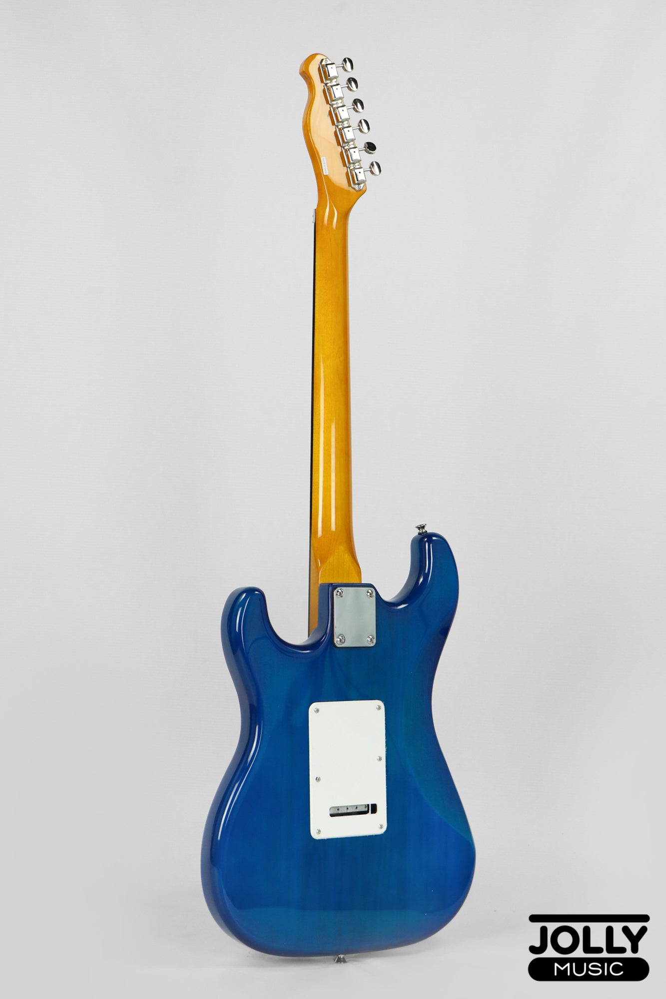 JCraft Modern Series S-3H FR24 HSS Double Locking Electric Guitar Wilkinson "Floyd" - Blue Burst Flame
