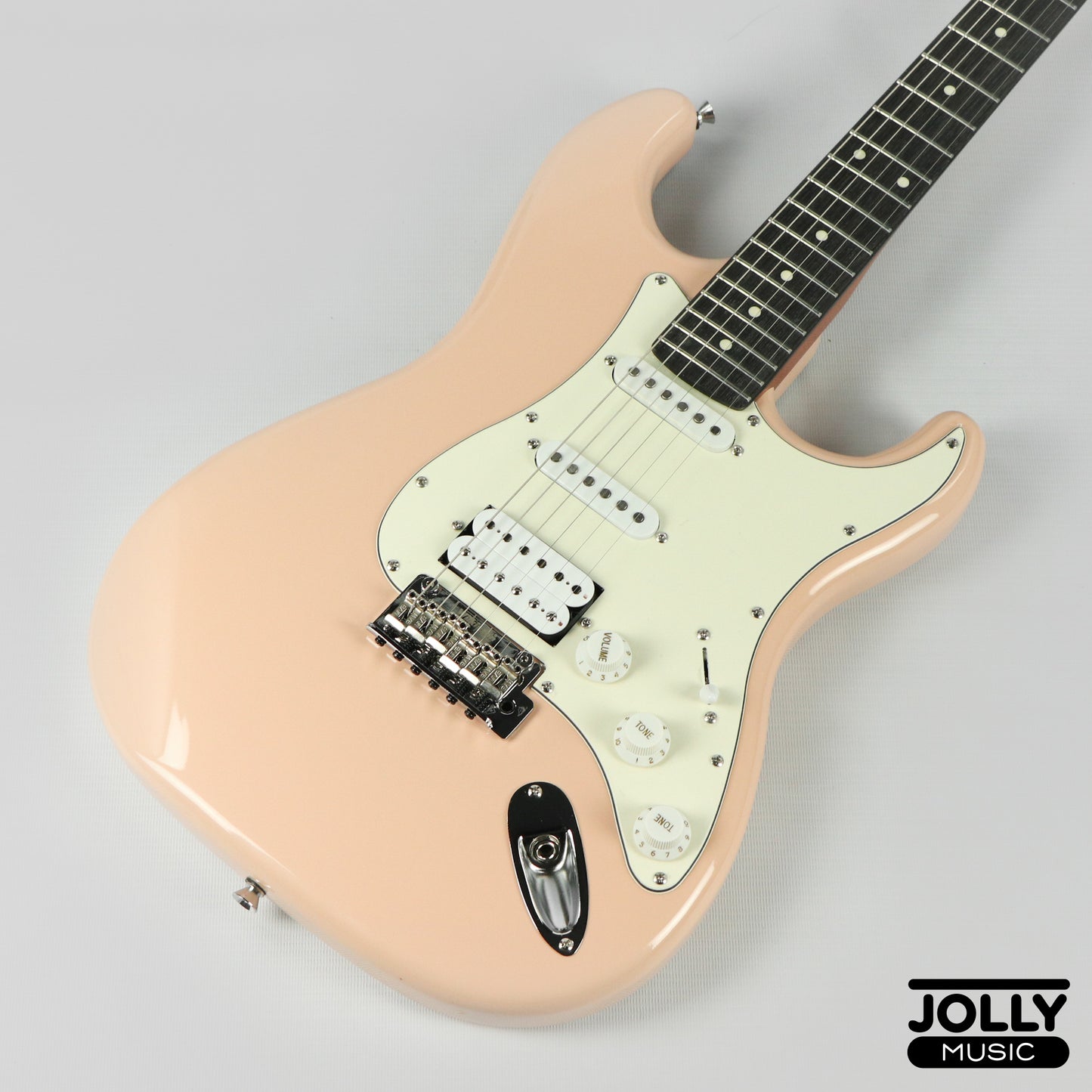 JCraft Modern Series S-3H HSS S-Style Electric Guitar Roasted Maple - Shell Pink