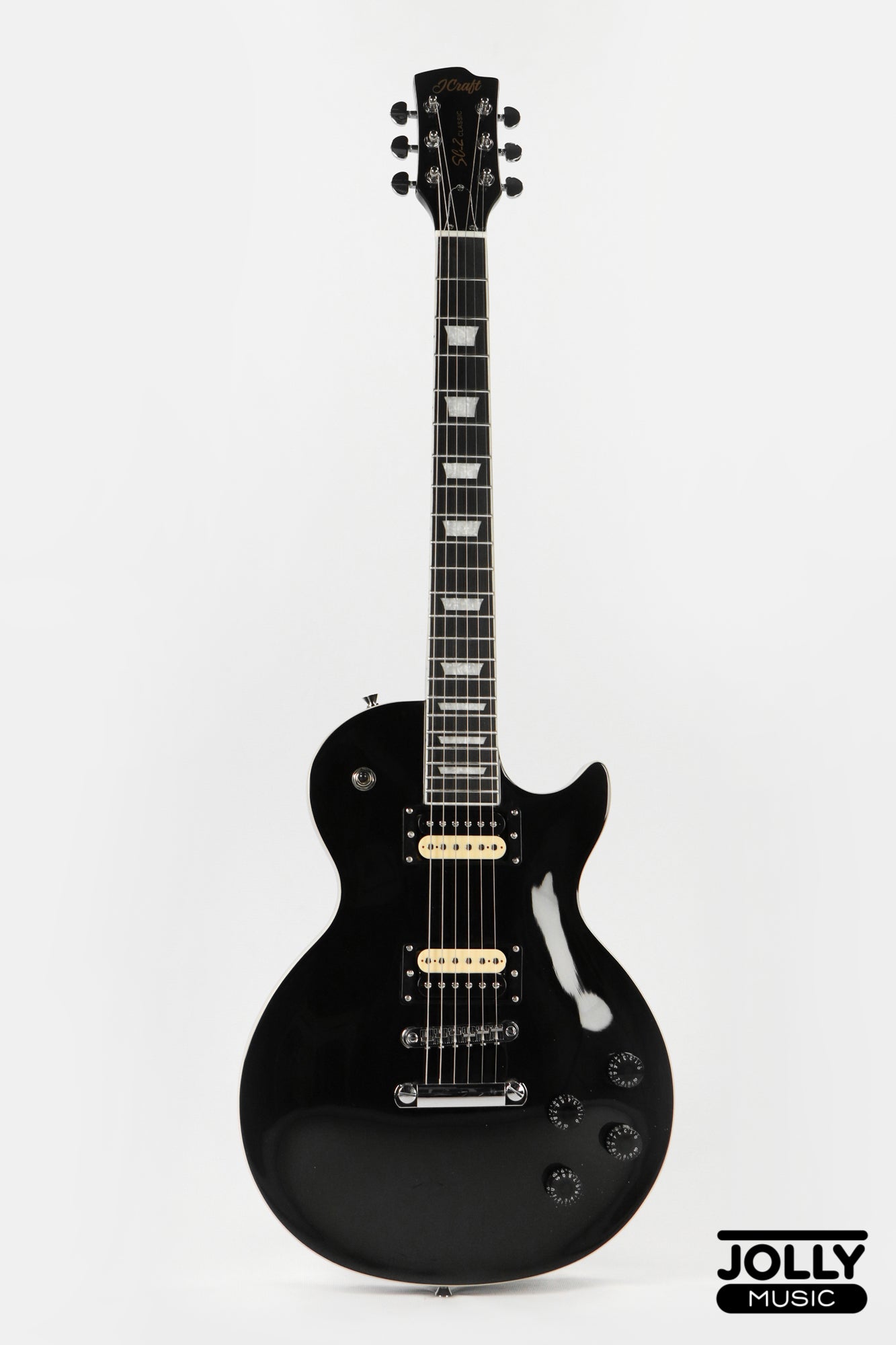 J-Craft SC-2 Single Cut Electric Guitar - Tuxedo Black
