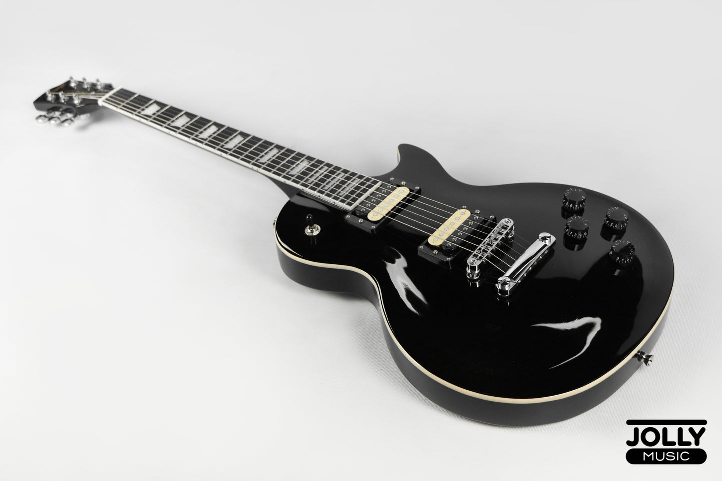 J-Craft SC-2 Single Cut Electric Guitar - Tuxedo Black