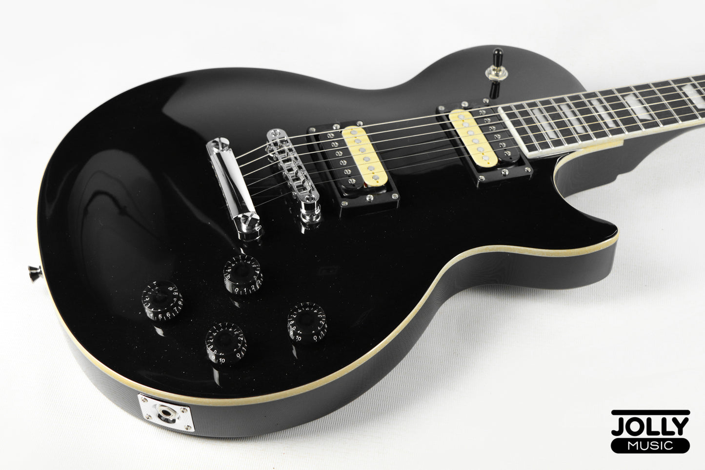 J-Craft SC-2 Single Cut Electric Guitar - Tuxedo Black