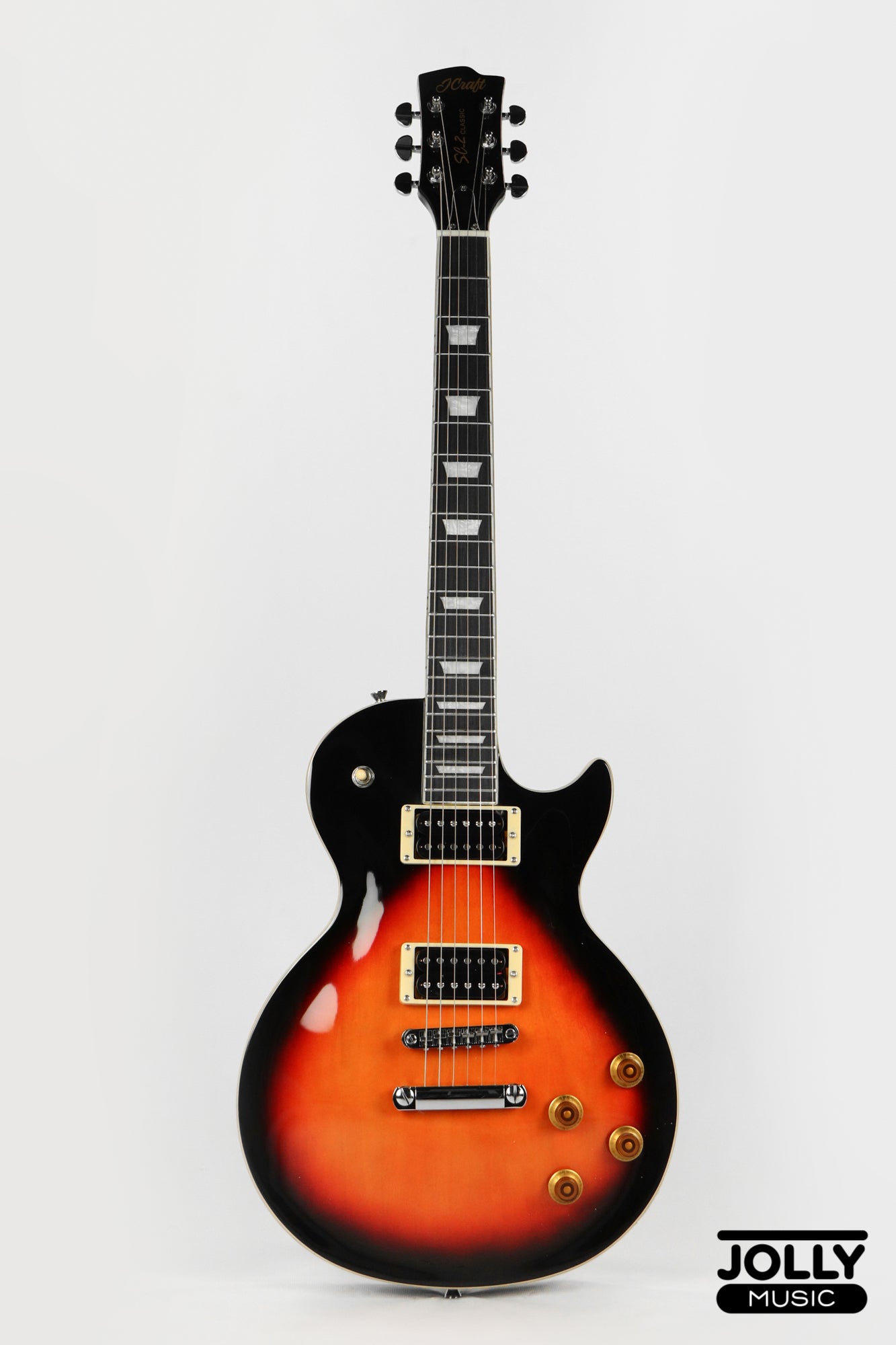 J-Craft SC-2 Single Cut Electric Guitar - Vintage Sunburst