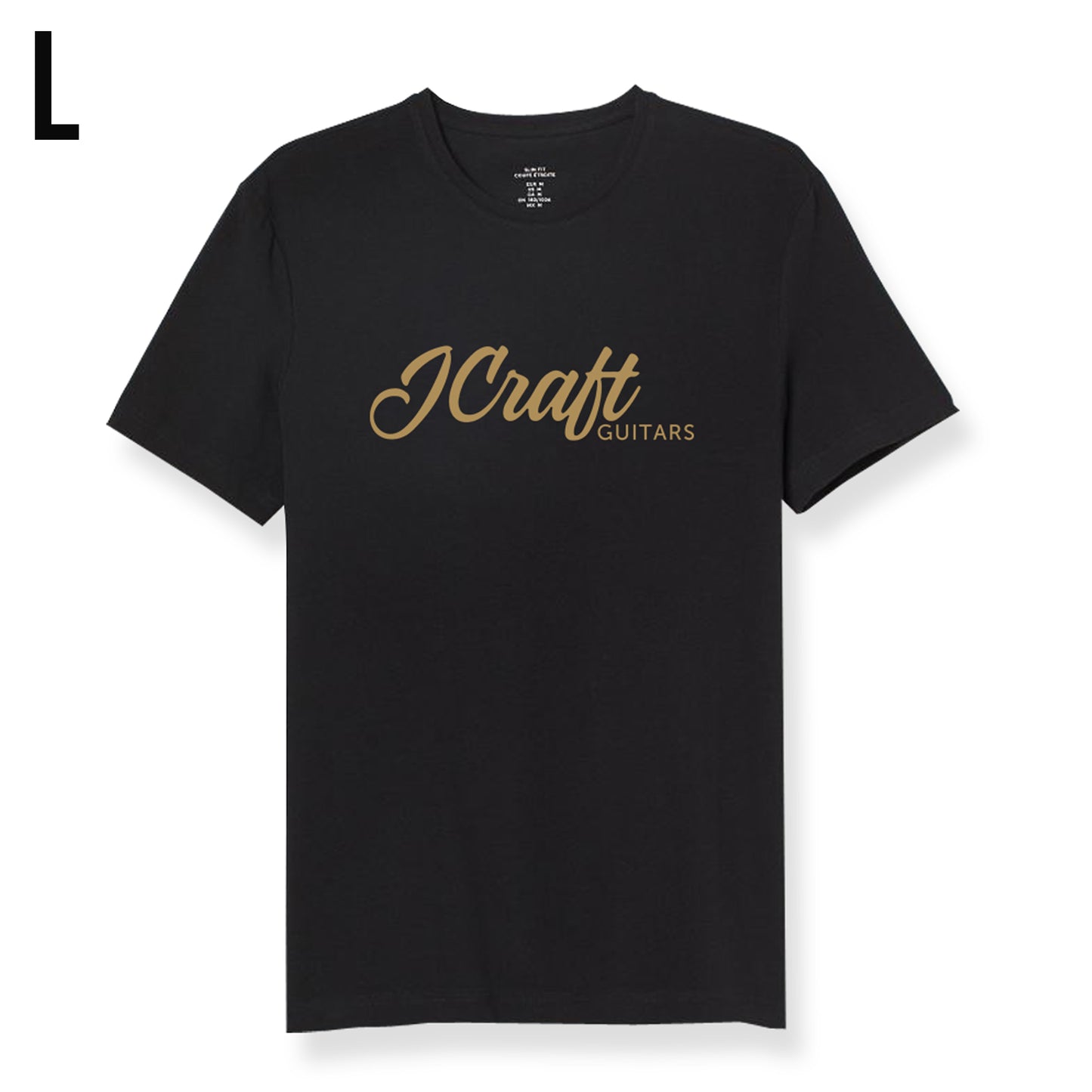 J-Craft T-Shirt Gold Logo - Black