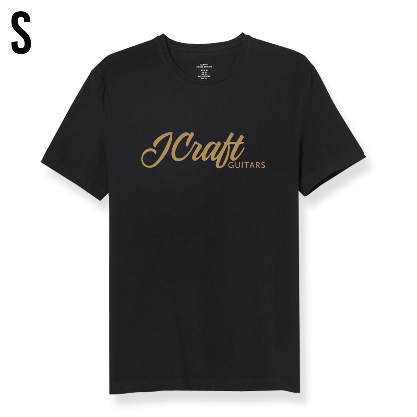 J-Craft T-Shirt Gold Logo - Black